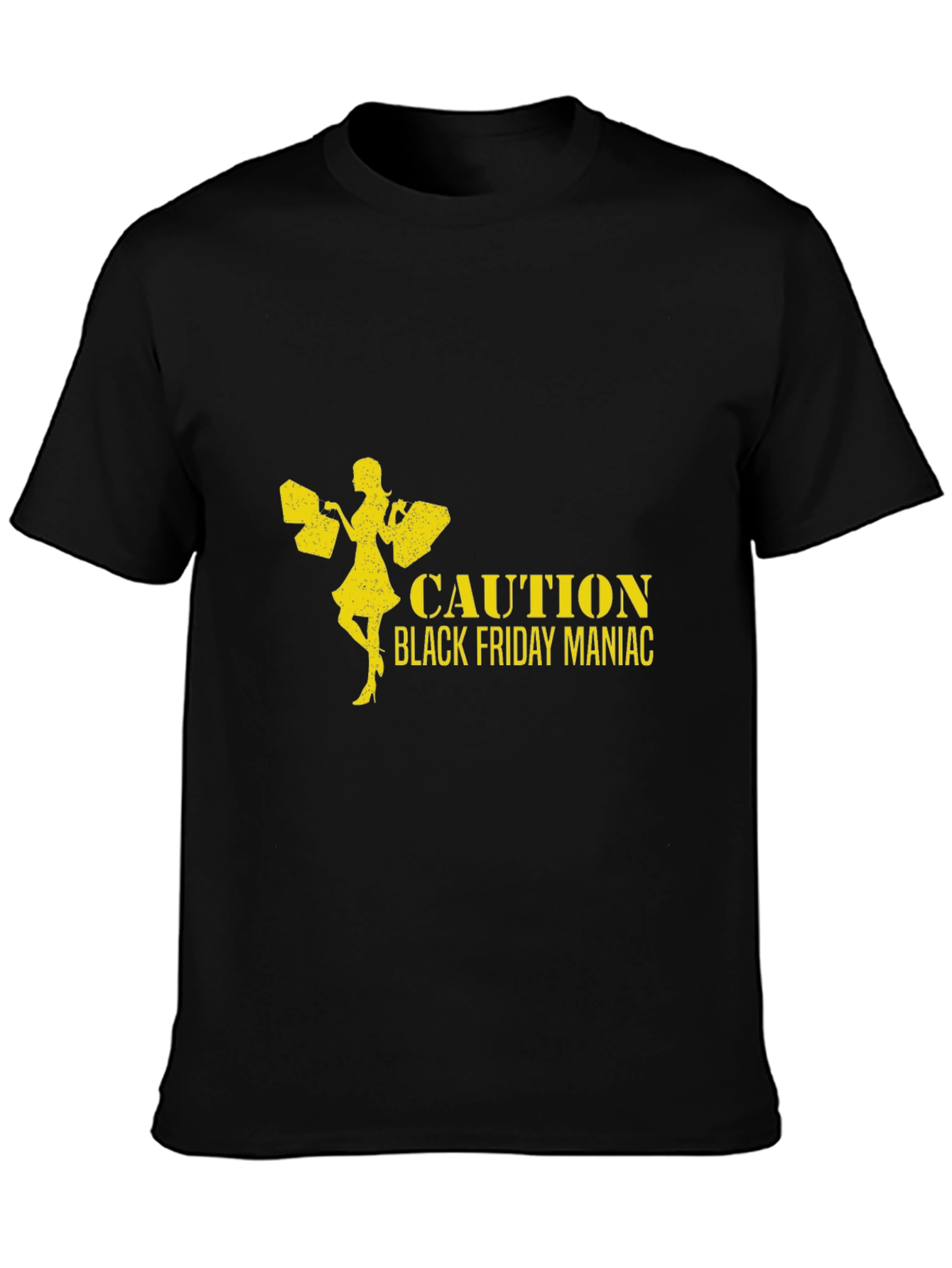 Caution Black Friday Maniac T-Shirt