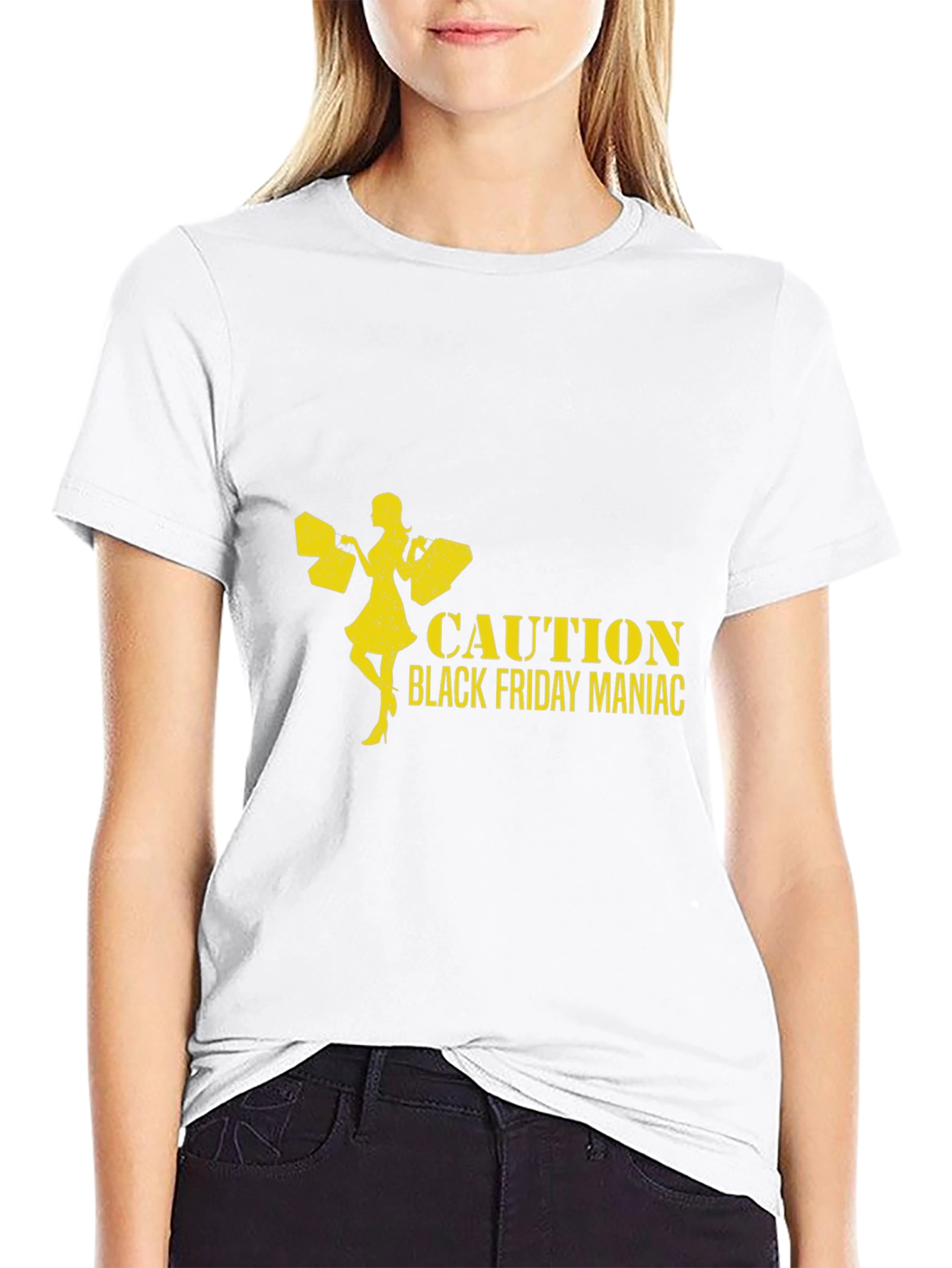 Caution Black Friday Maniac T-Shirt