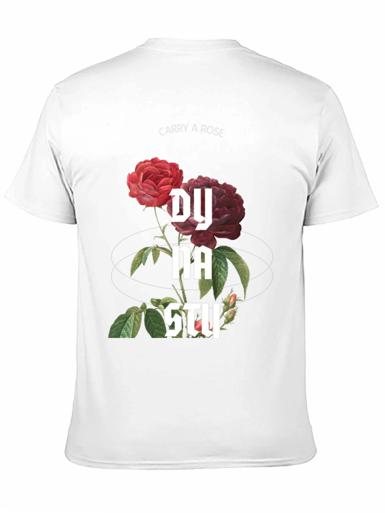 Carry a Rose Graphic Tee - Black T-Shirt