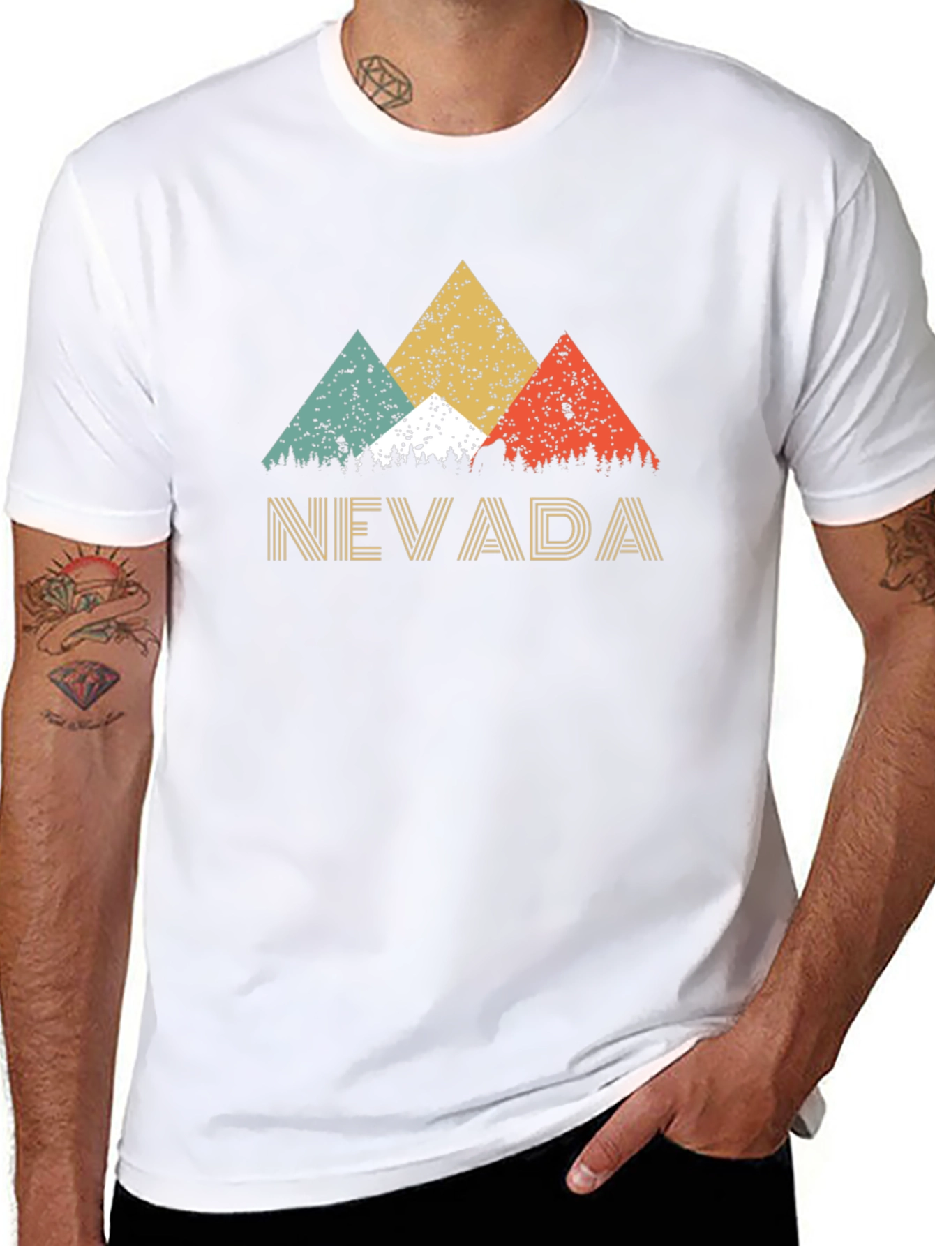 Nevada Mountain Graphic T-Shirt