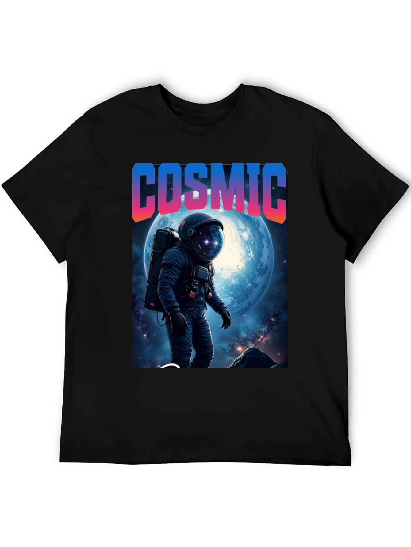 Cosmic Astronaut Graphic T-Shirt