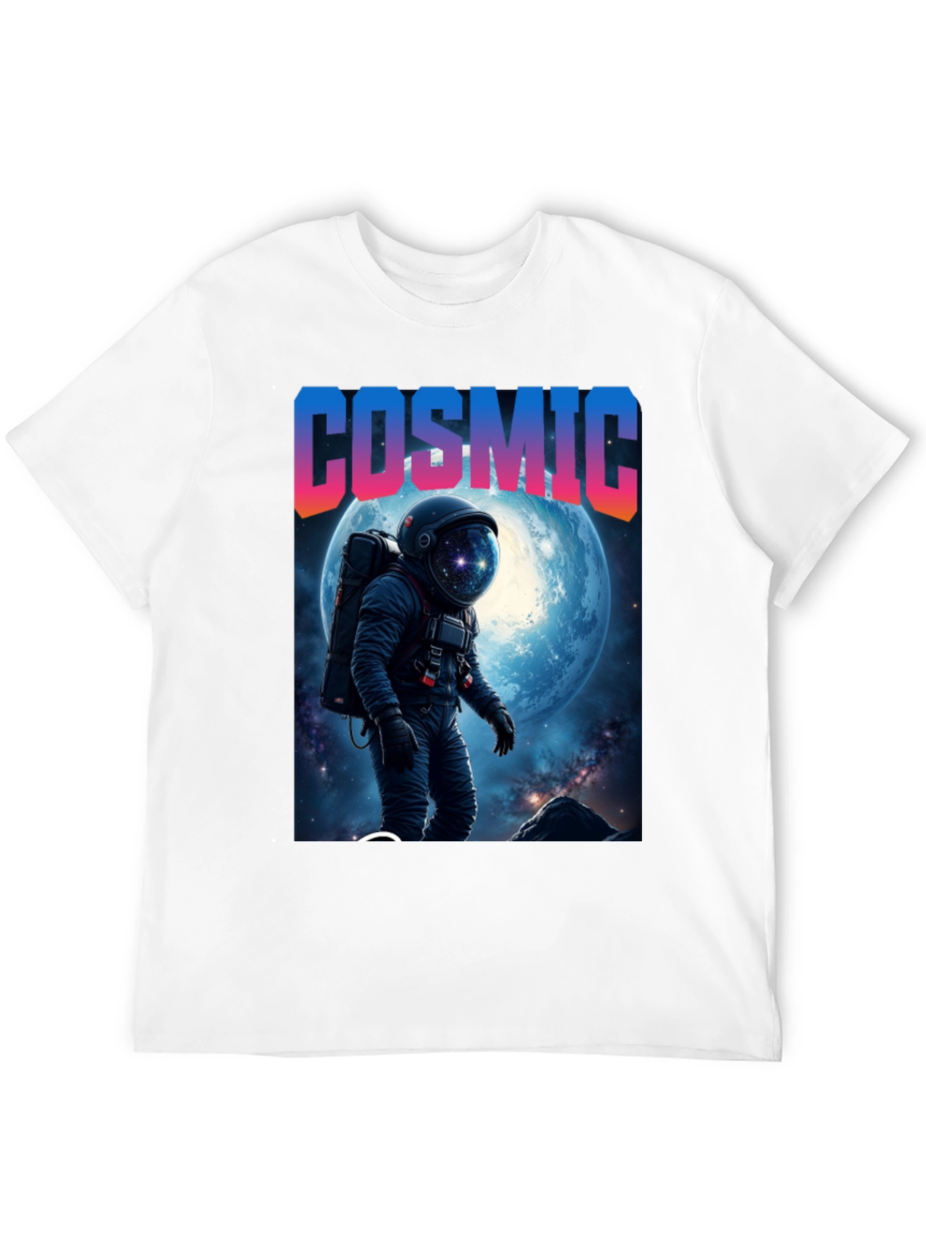 Cosmic Astronaut Graphic T-Shirt