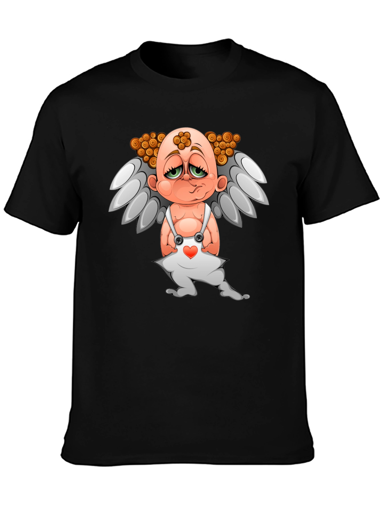 Cupid T-Shirt - Graphic Tee - Black Cotton Blend
