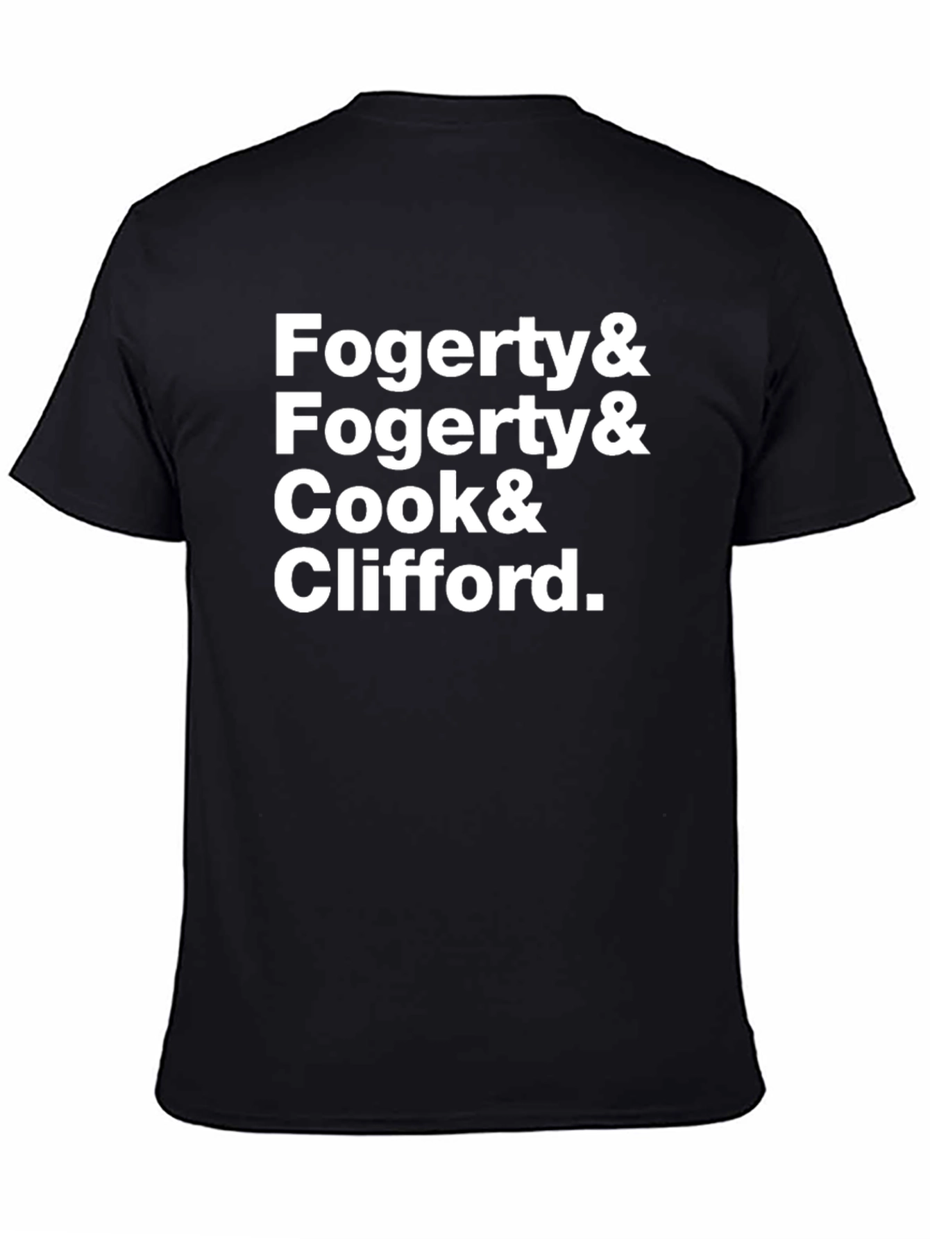 Fogerty and Cook Black T-Shirt