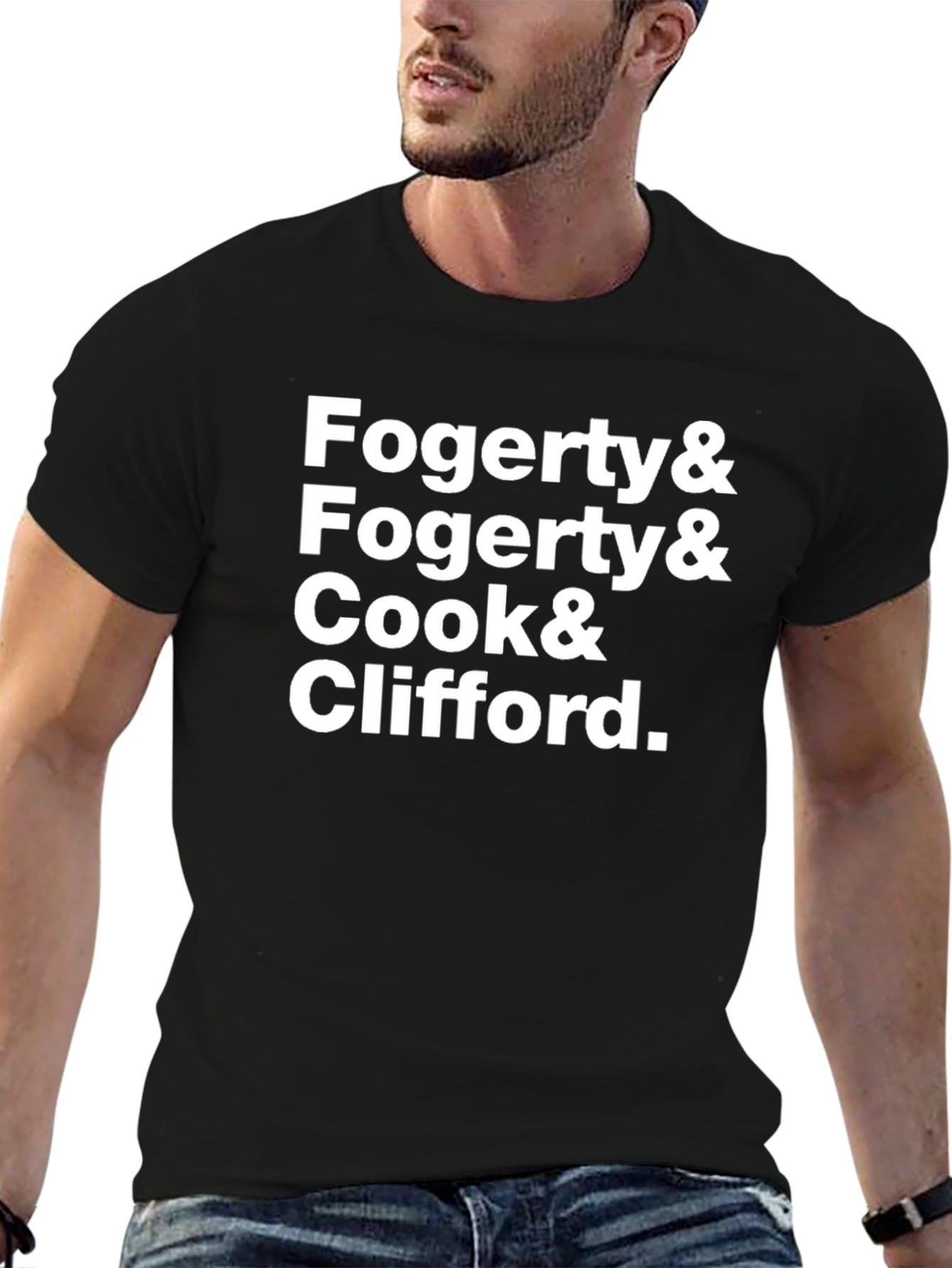 Fogerty and Cook Black T-Shirt