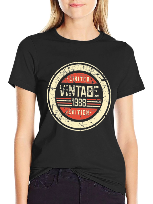 Vintage 1988 Limited Edition Black T-Shirt