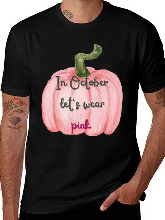 Pink Pumpkin Breast Cancer Awareness T-Shirt