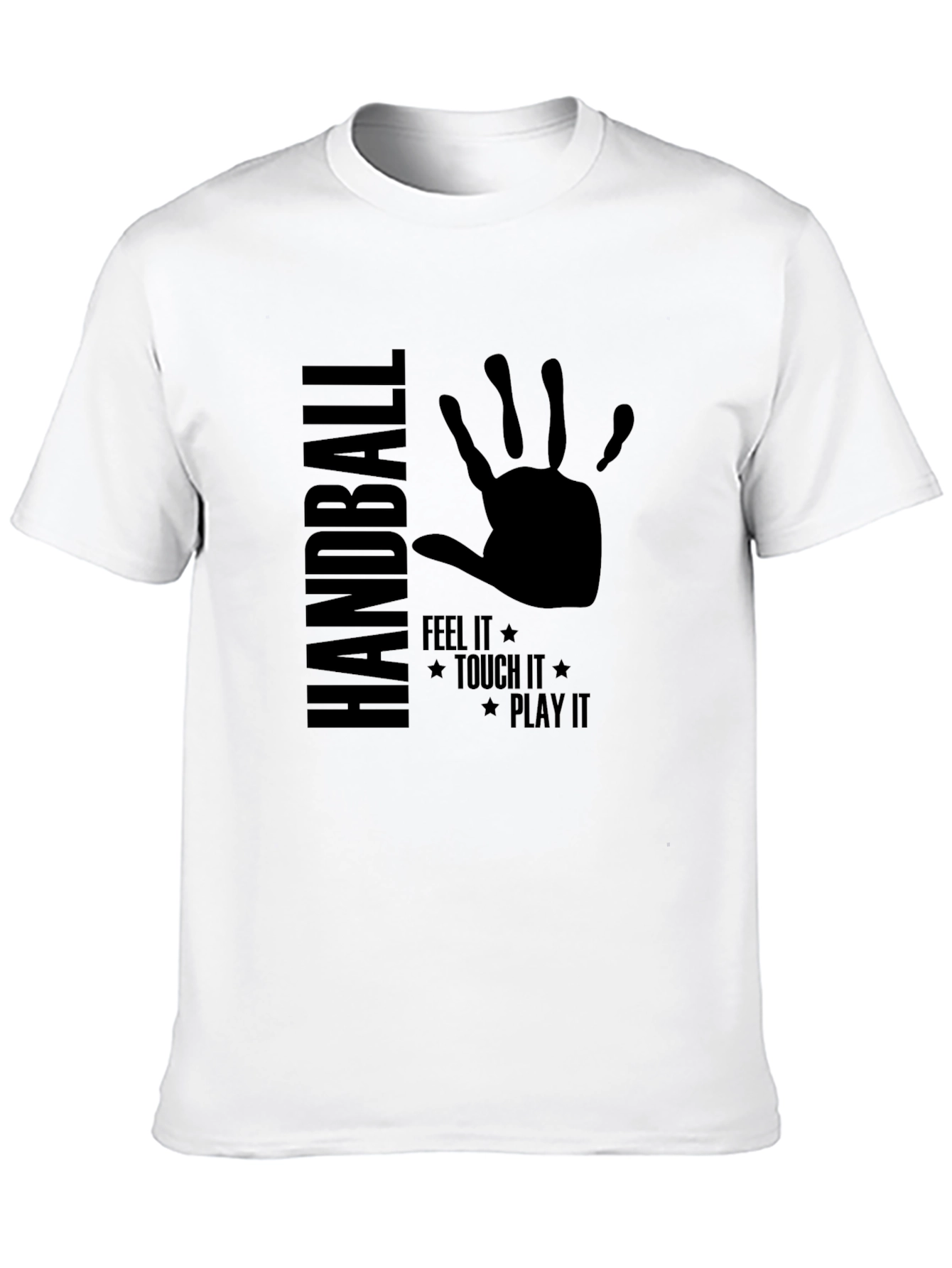Handball Feel It Play It Black T-Shirt