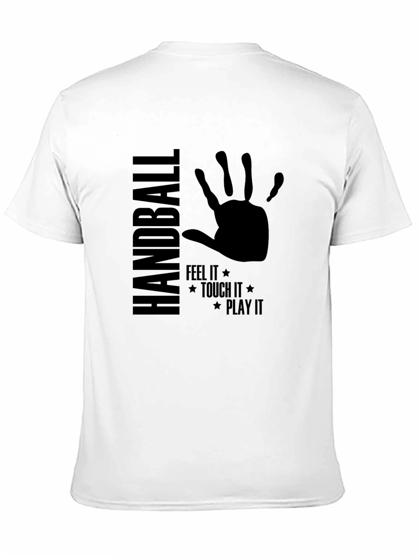 Handball Feel It Play It Black T-Shirt