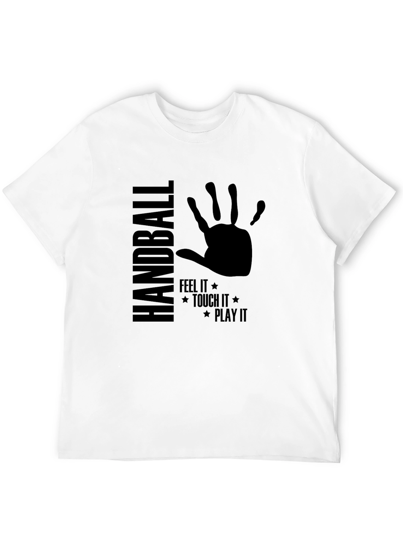 Handball Feel It Play It Black T-Shirt