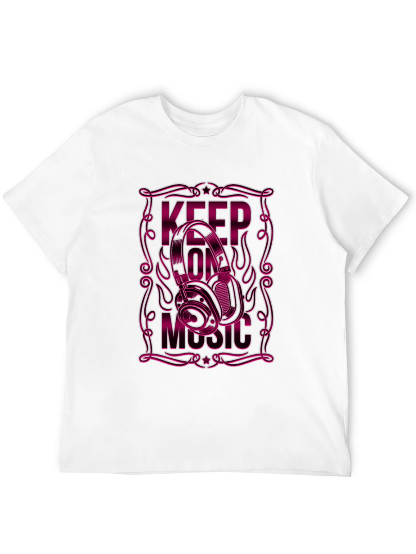 Keep On Music Black Graphic Tee