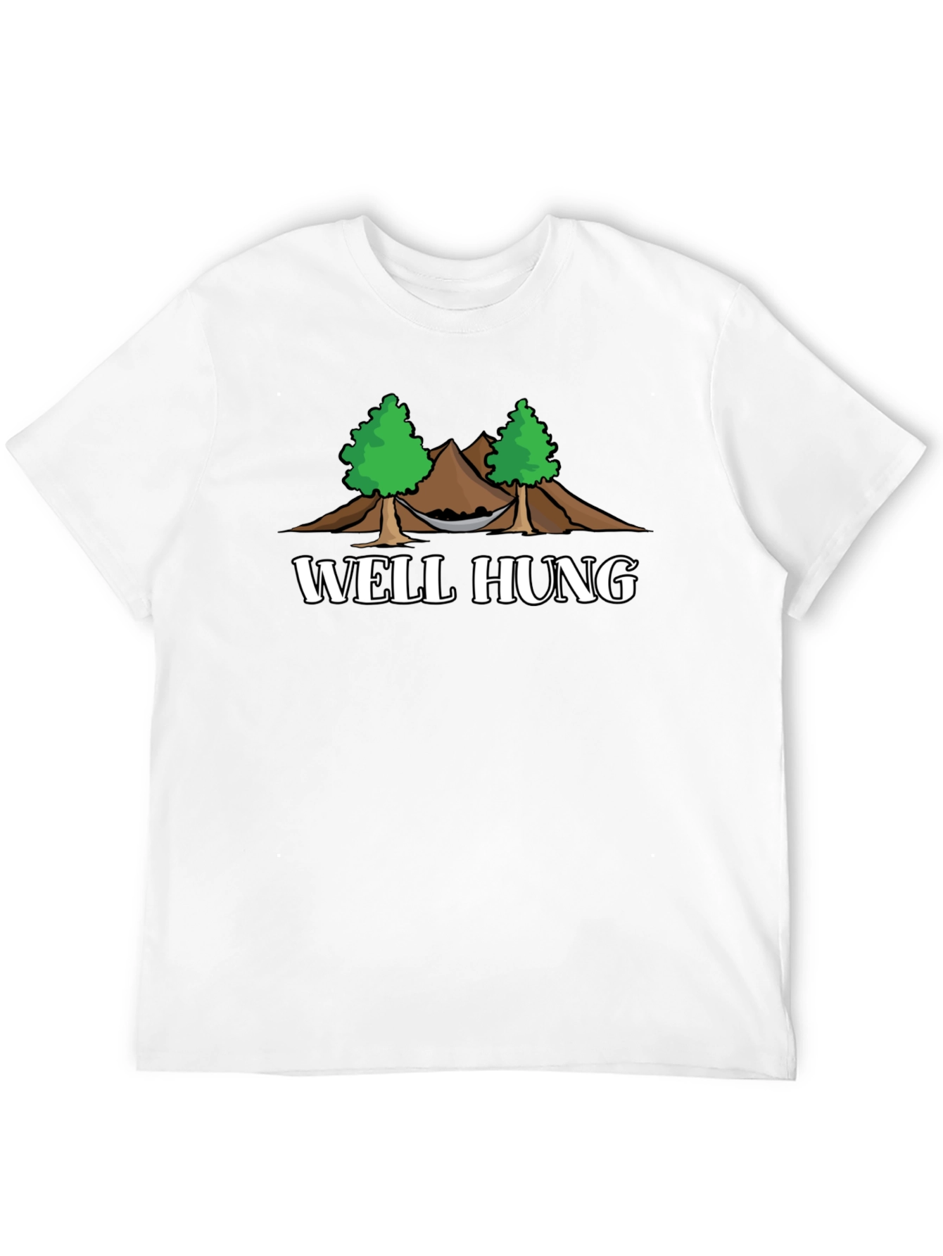 Well Hung Hammock T-Shirt - Funny Camping Graphic Tee