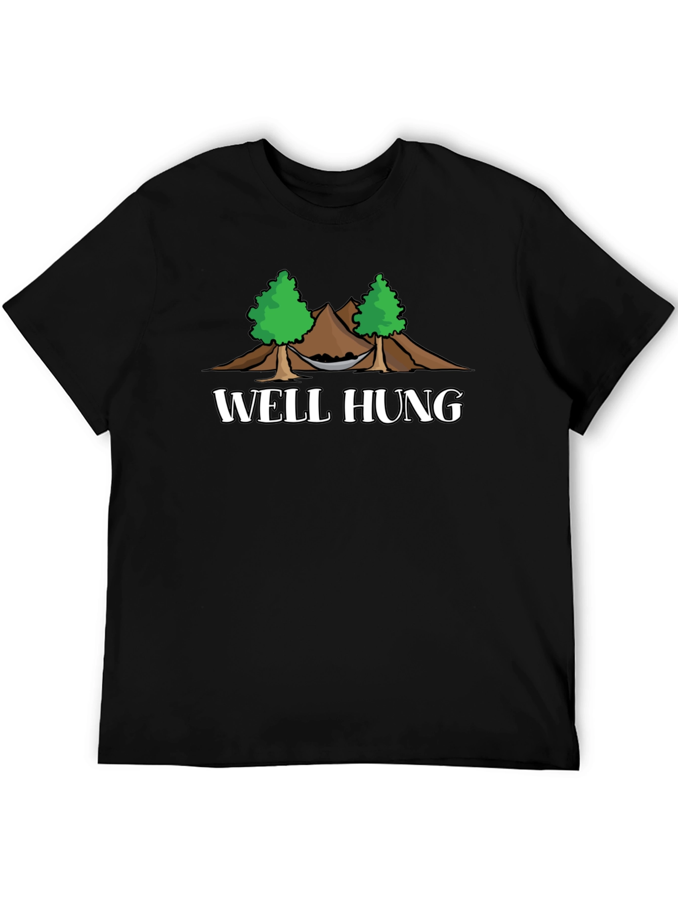 Well Hung Hammock T-Shirt - Funny Camping Graphic Tee