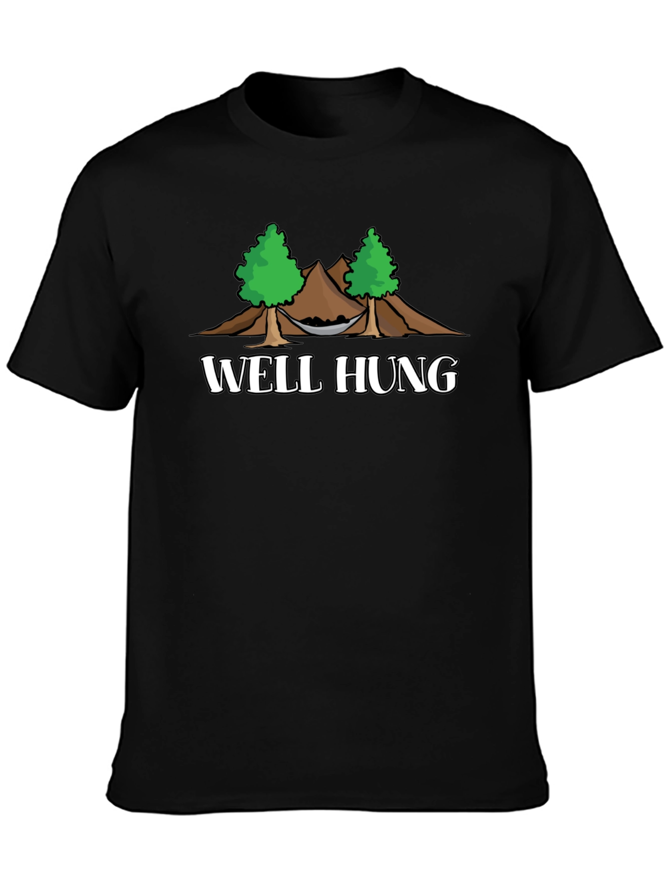 Well Hung Hammock T-Shirt - Funny Camping Graphic Tee