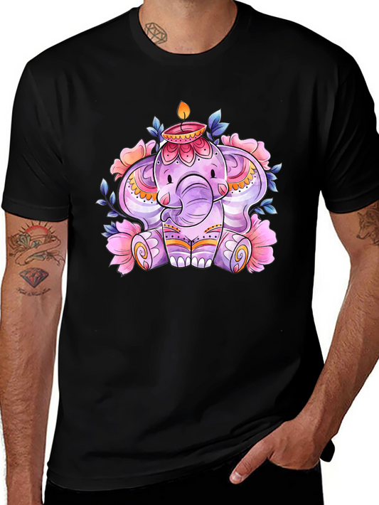 Elephant & Candle Graphic Tee