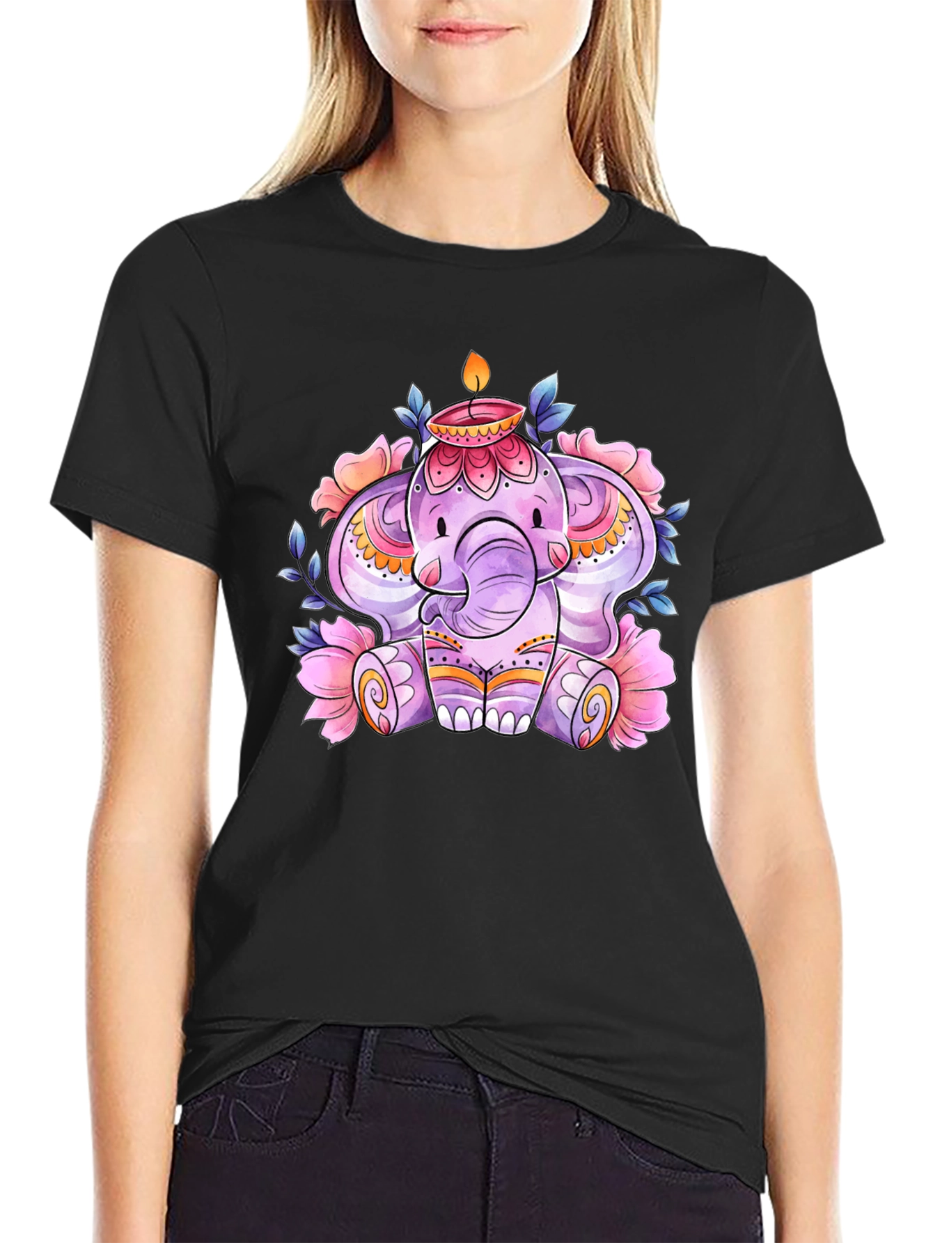 Elephant & Candle Graphic Tee