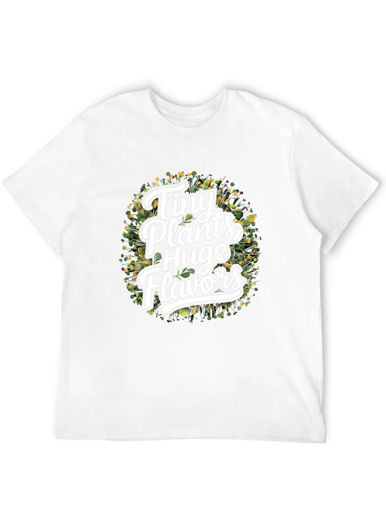 Tiny Plants Huge Flavors Black T-Shirt