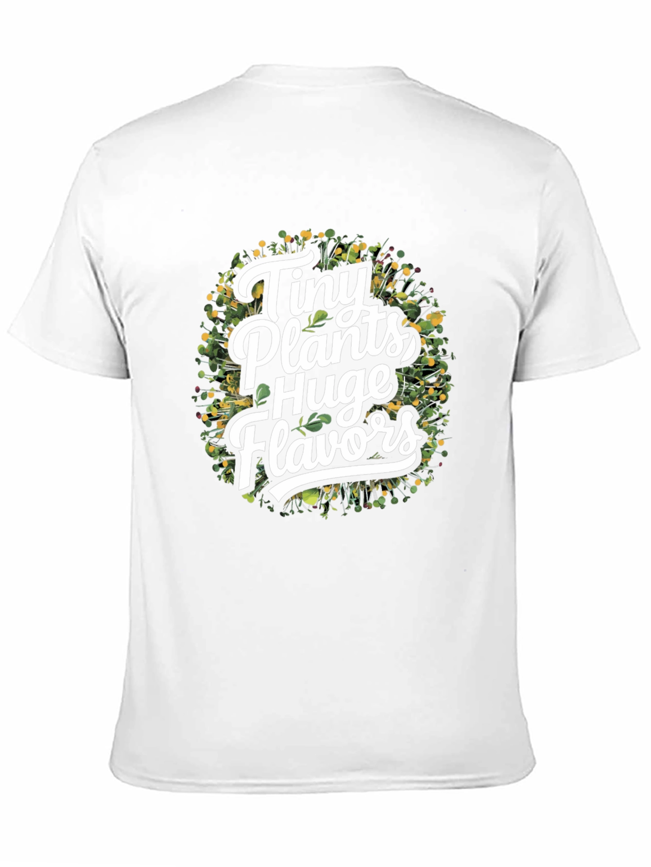Tiny Plants Huge Flavors Black T-Shirt