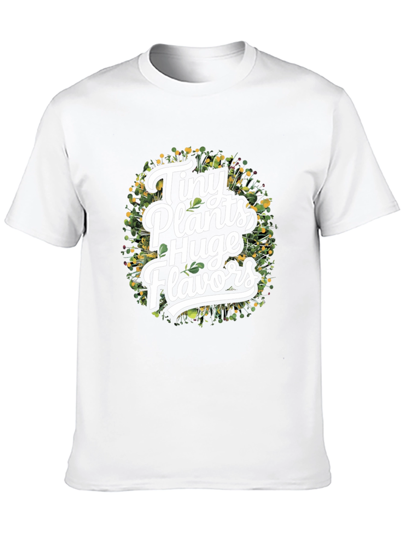 Tiny Plants Huge Flavors Black T-Shirt