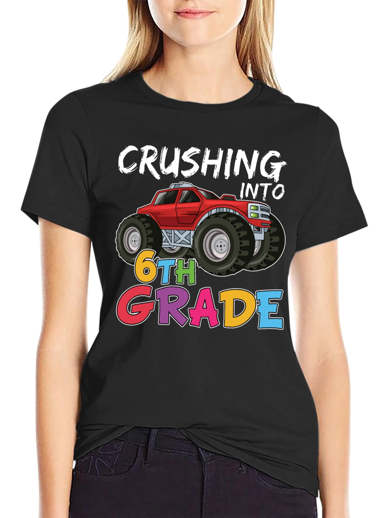 Crushing Into 6th Grade Monster Truck T-Shirt