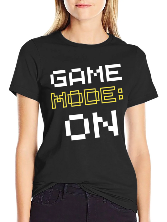 Game Mode On Black Graphic Tee