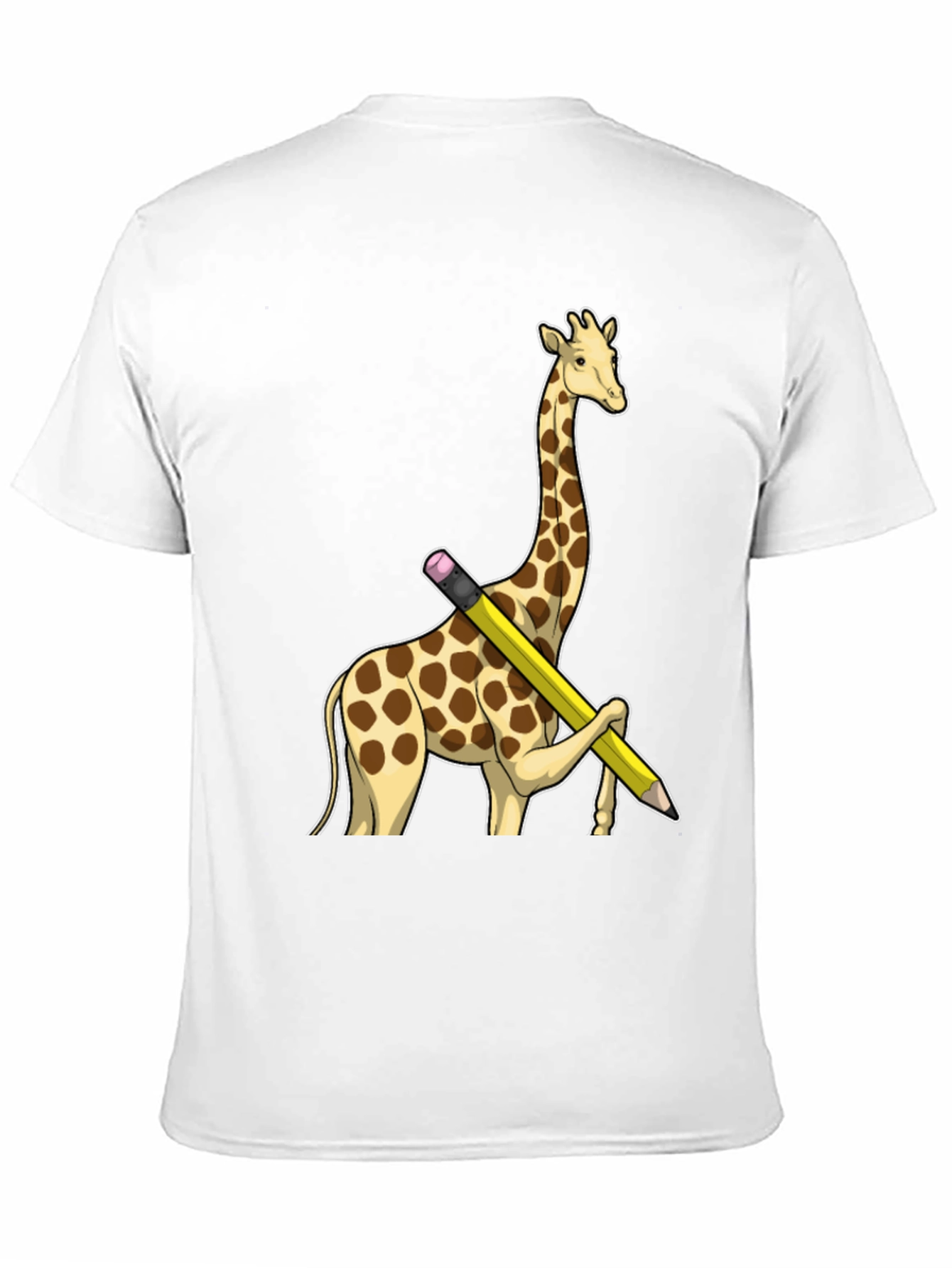 Giraffe Pencil T-Shirt - Black Graphic Tee