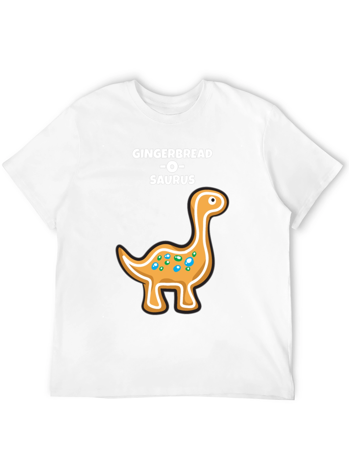 Gingerbread Dinosaur T-Shirt - Holiday Fun!