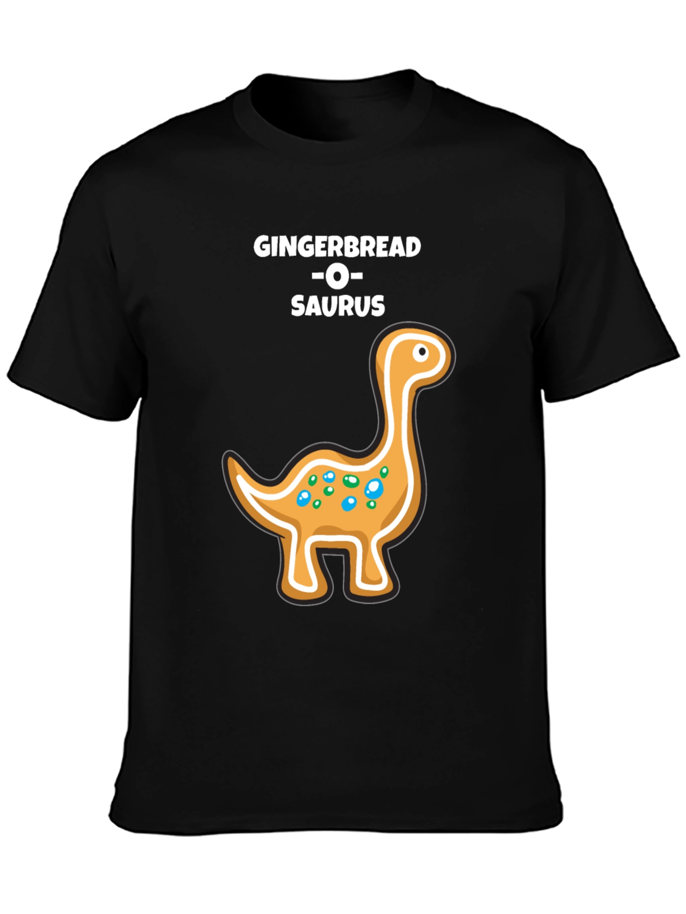 Gingerbread Dinosaur T-Shirt - Holiday Fun!