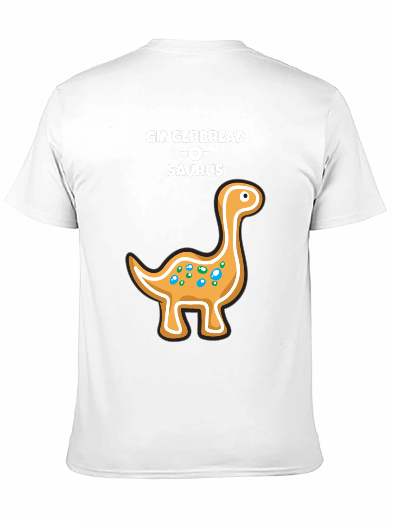 Gingerbread Dinosaur T-Shirt - Holiday Fun!