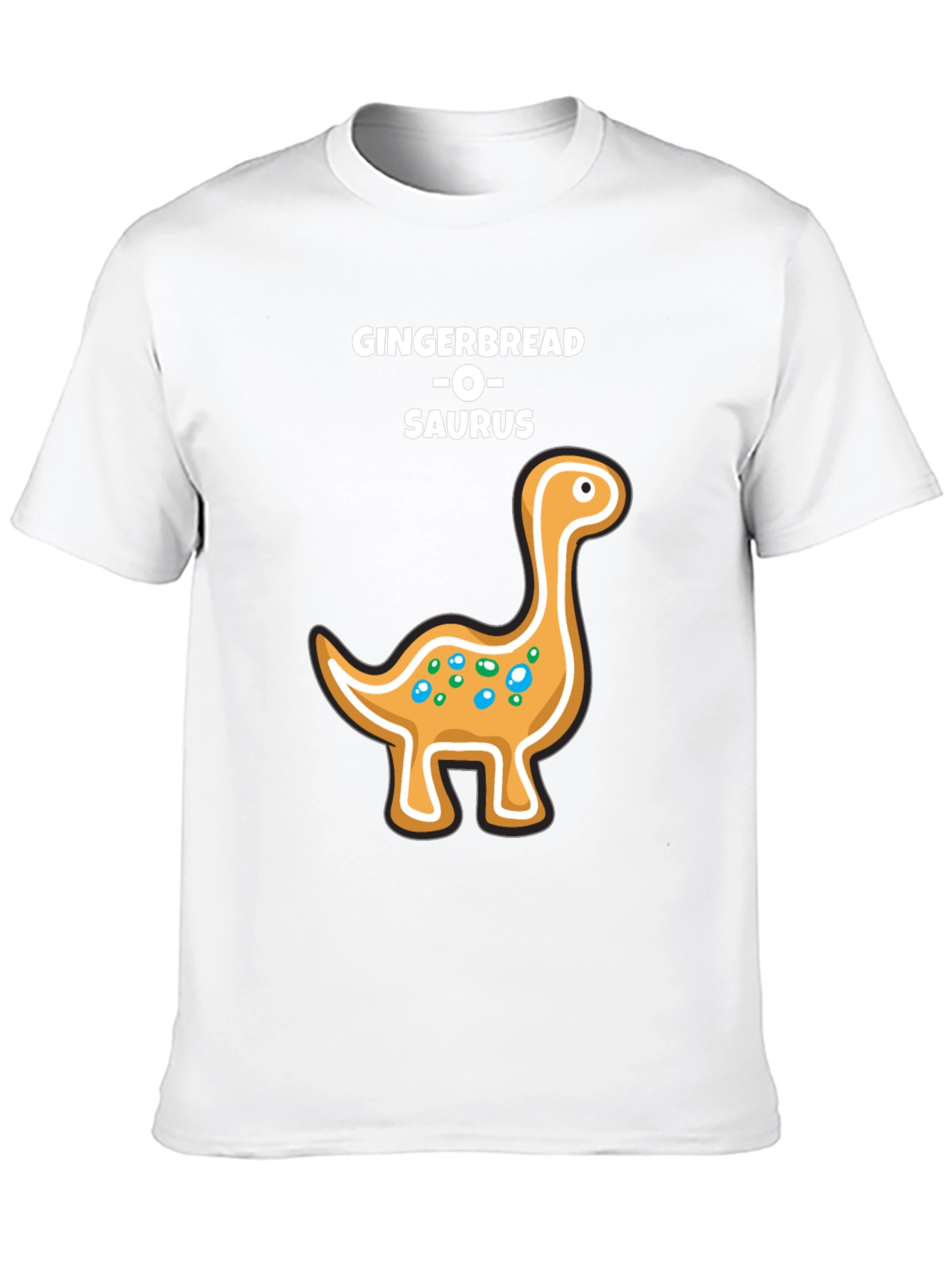 Gingerbread Dinosaur T-Shirt - Holiday Fun!
