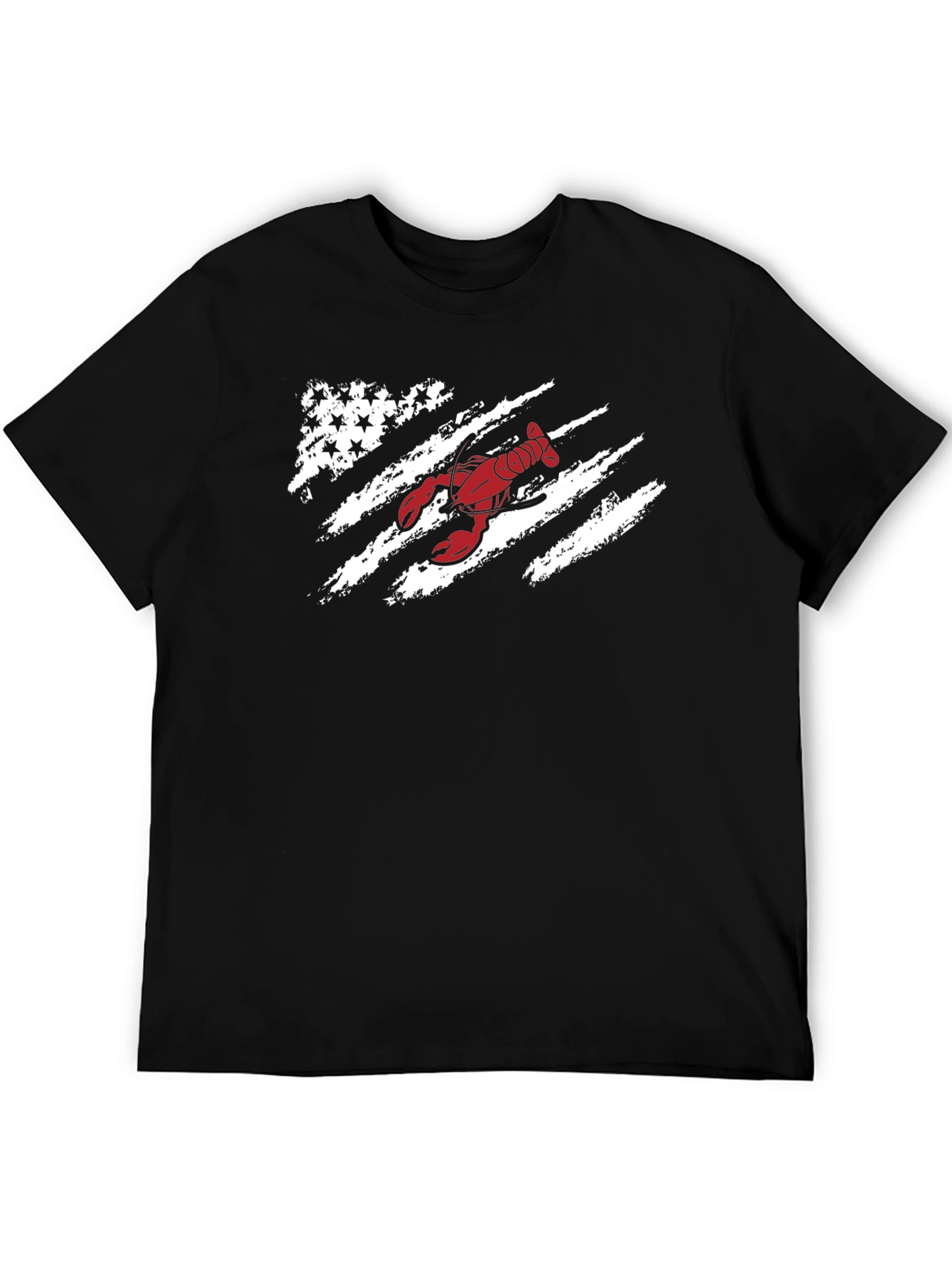 Lobster Flag Graphic Tee - Patriotic Seafood Shirt