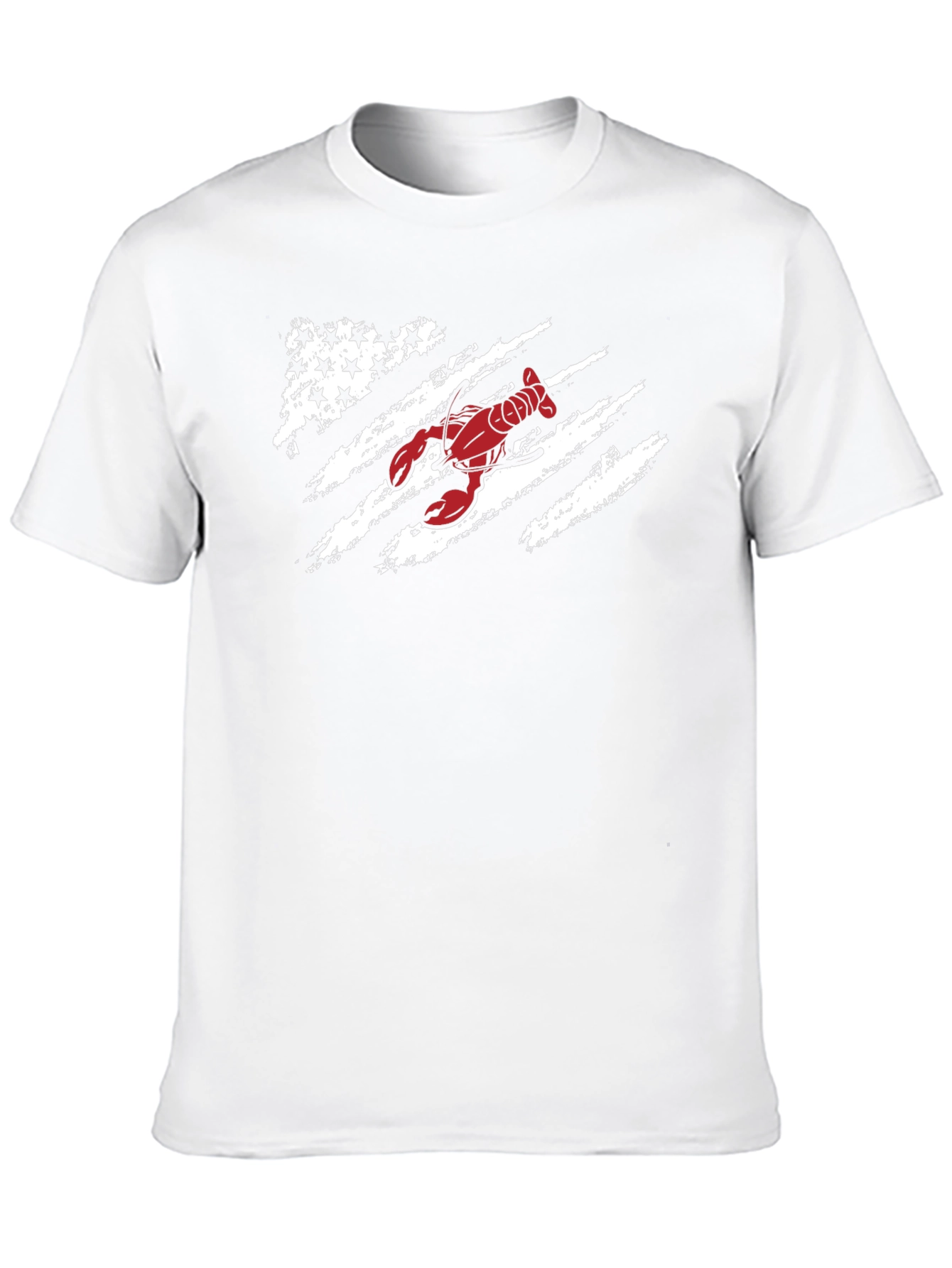 Lobster Flag Graphic Tee - Patriotic Seafood Shirt