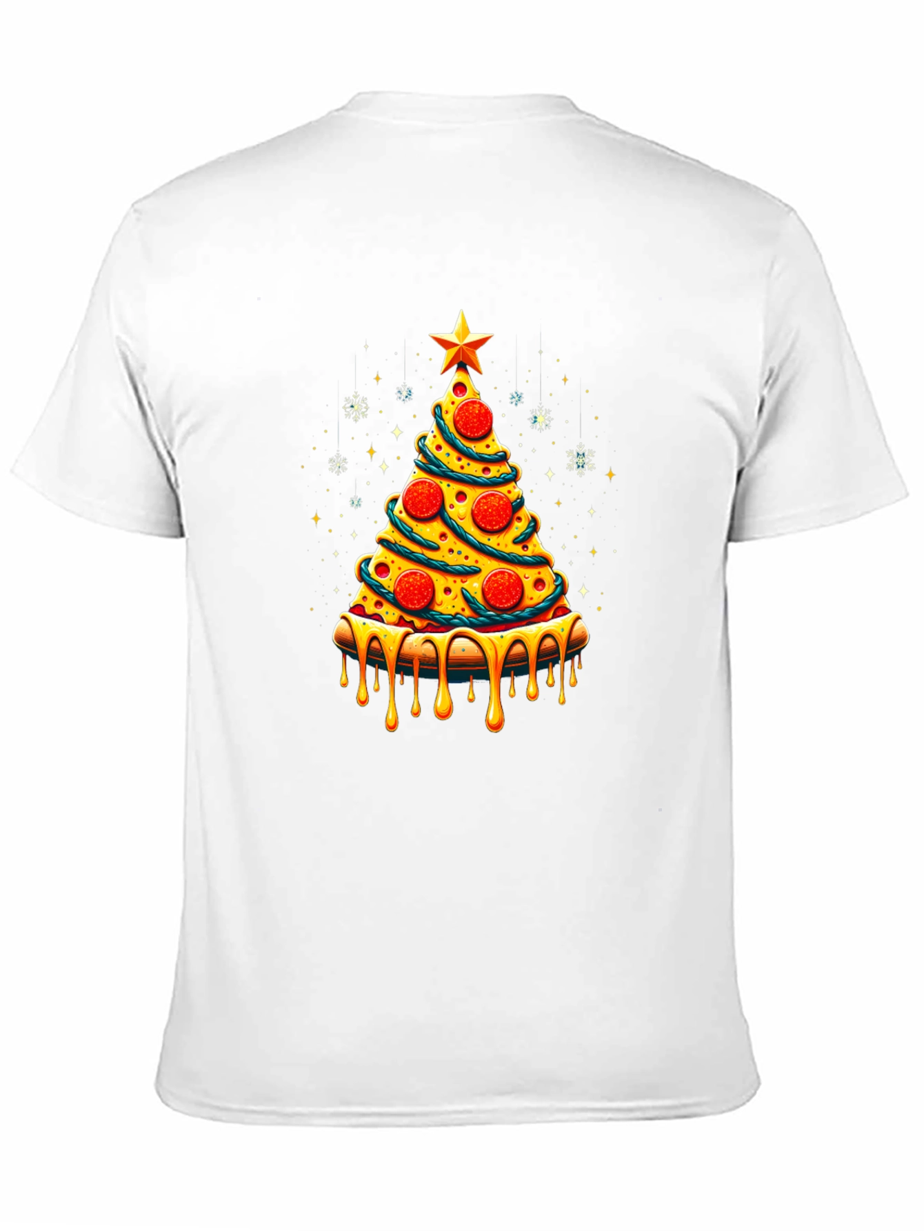 Pizza Christmas Tree Graphic Tee
