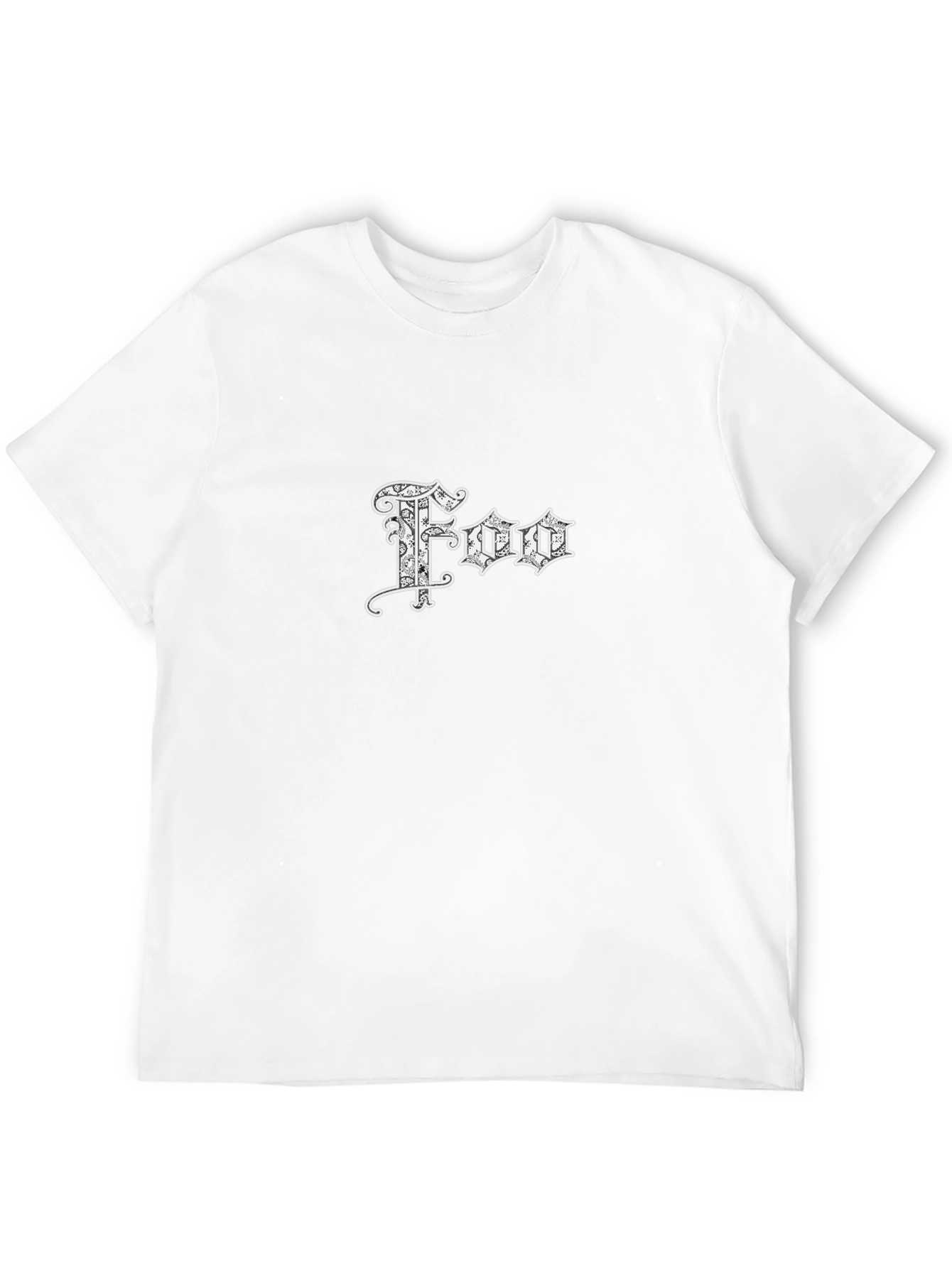 Mens Black Graphic T-Shirt - Foo