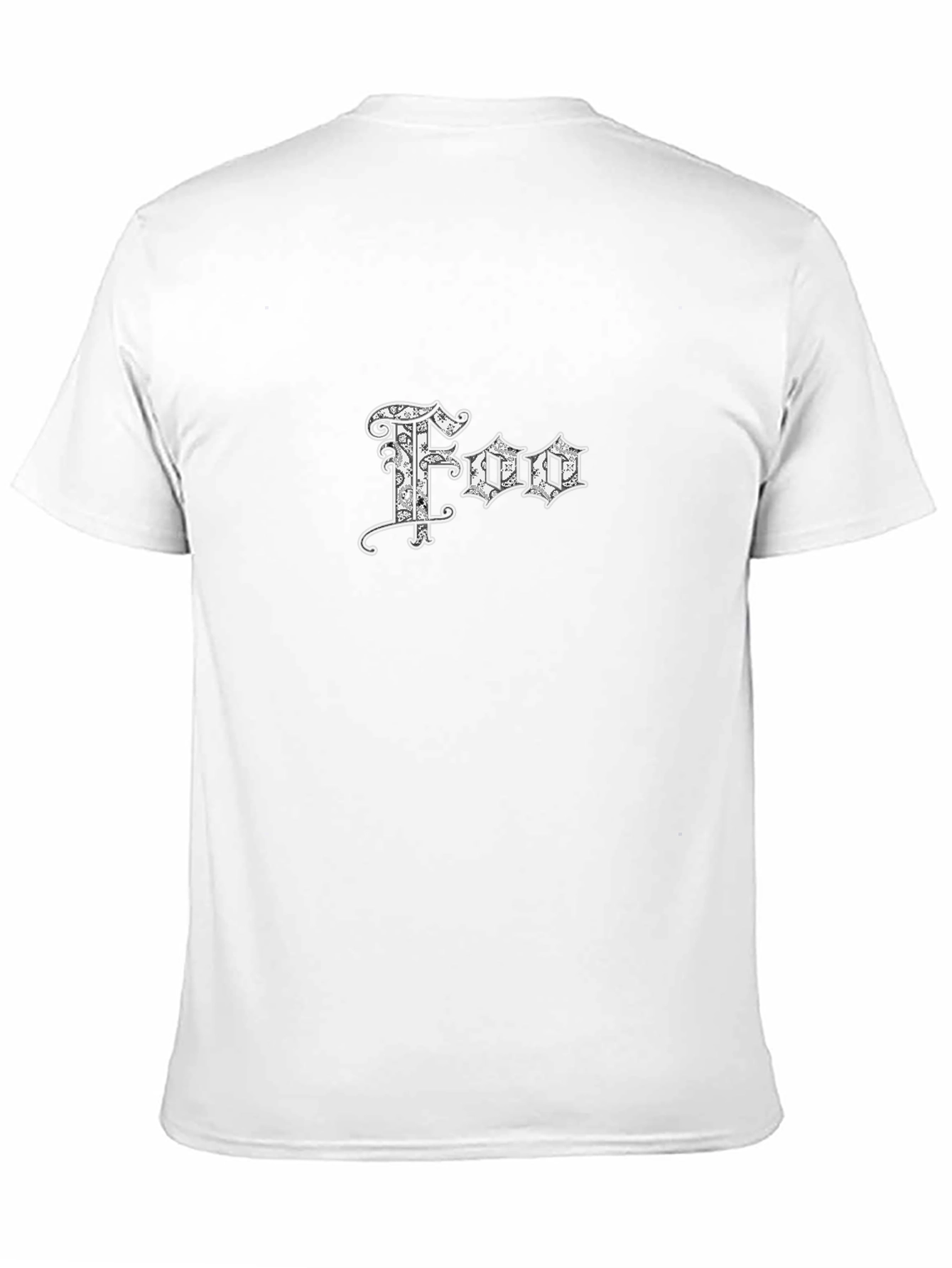 Mens Black Graphic T-Shirt - Foo