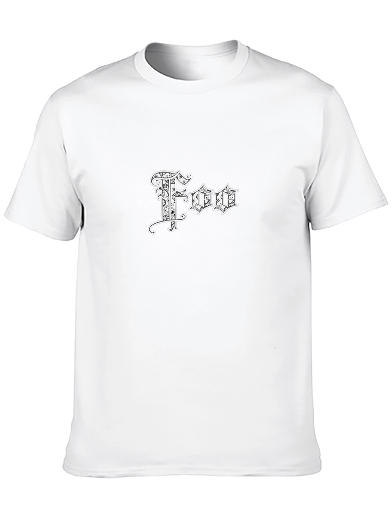 Mens Black Graphic T-Shirt - Foo