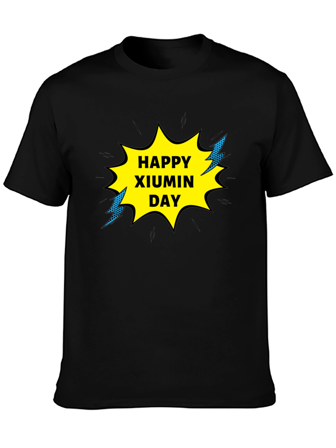 Happy Xiumin Day Black T-Shirt