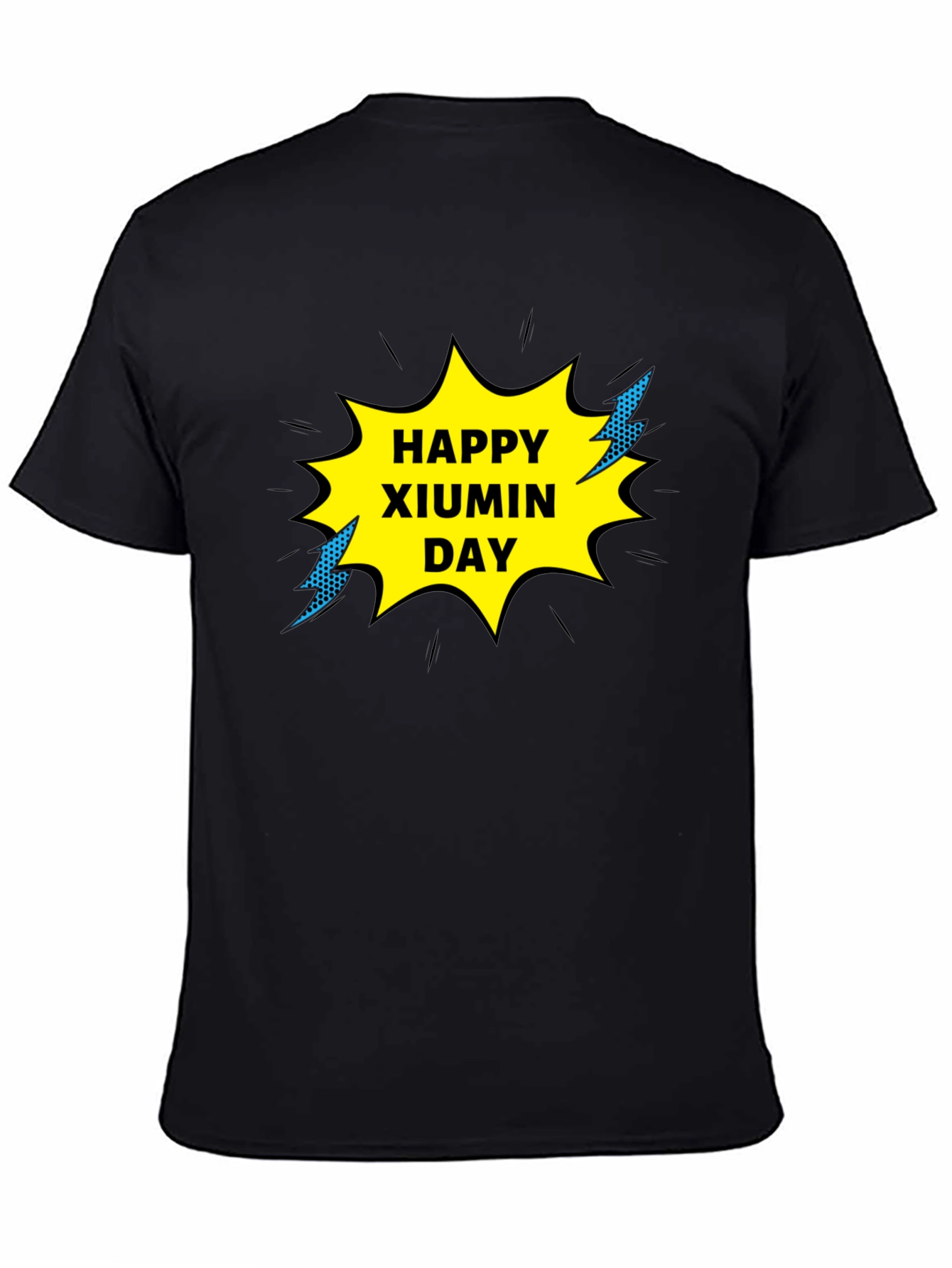 Happy Xiumin Day Black T-Shirt