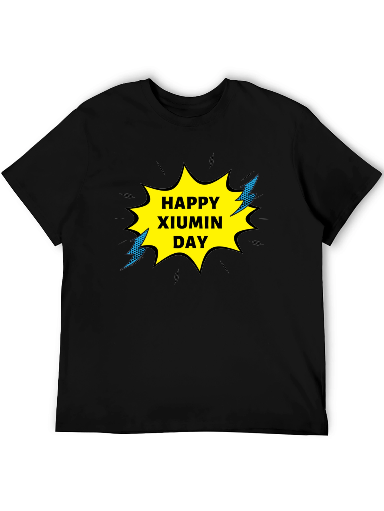Happy Xiumin Day Black T-Shirt