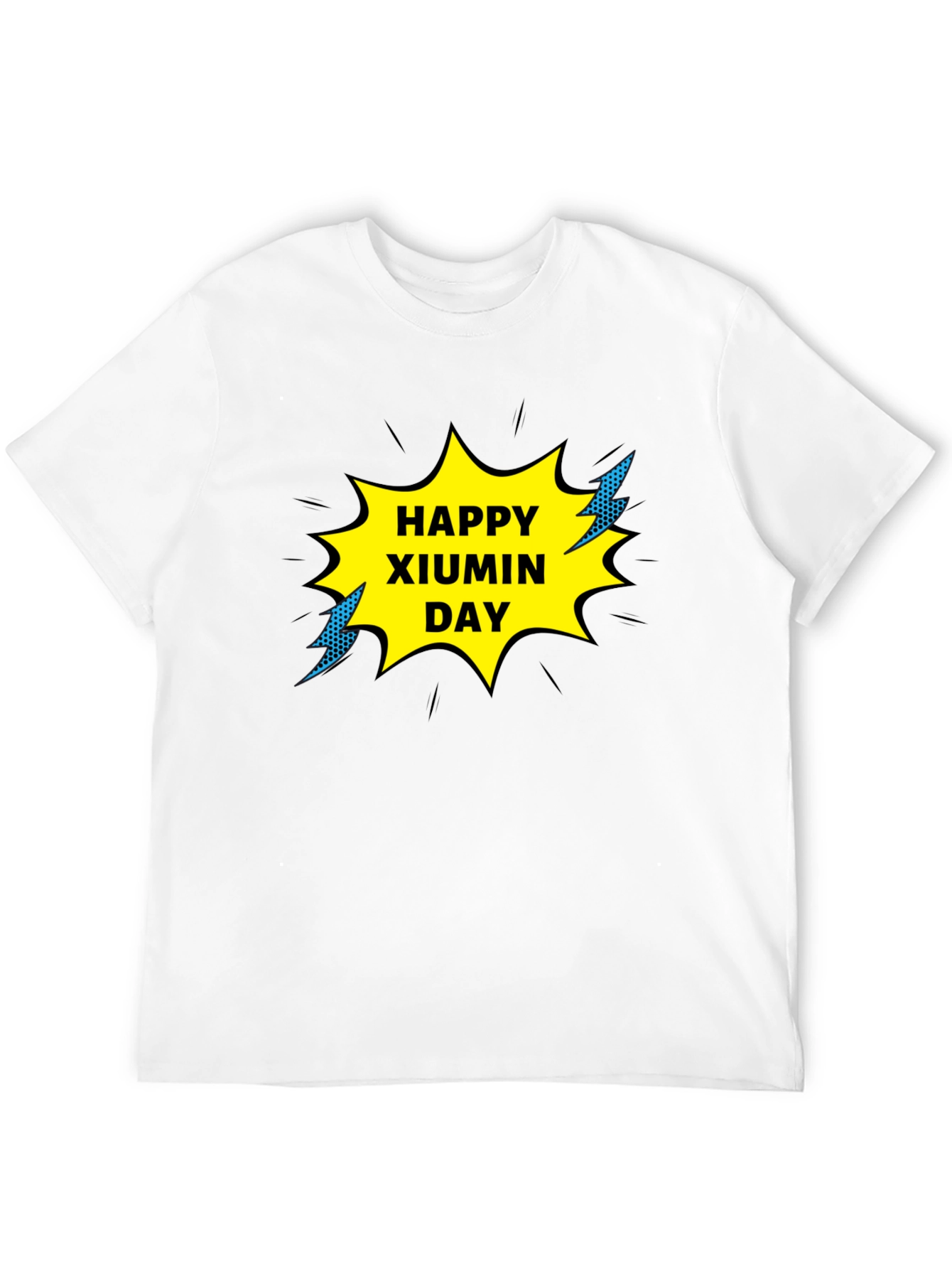 Happy Xiumin Day Black T-Shirt