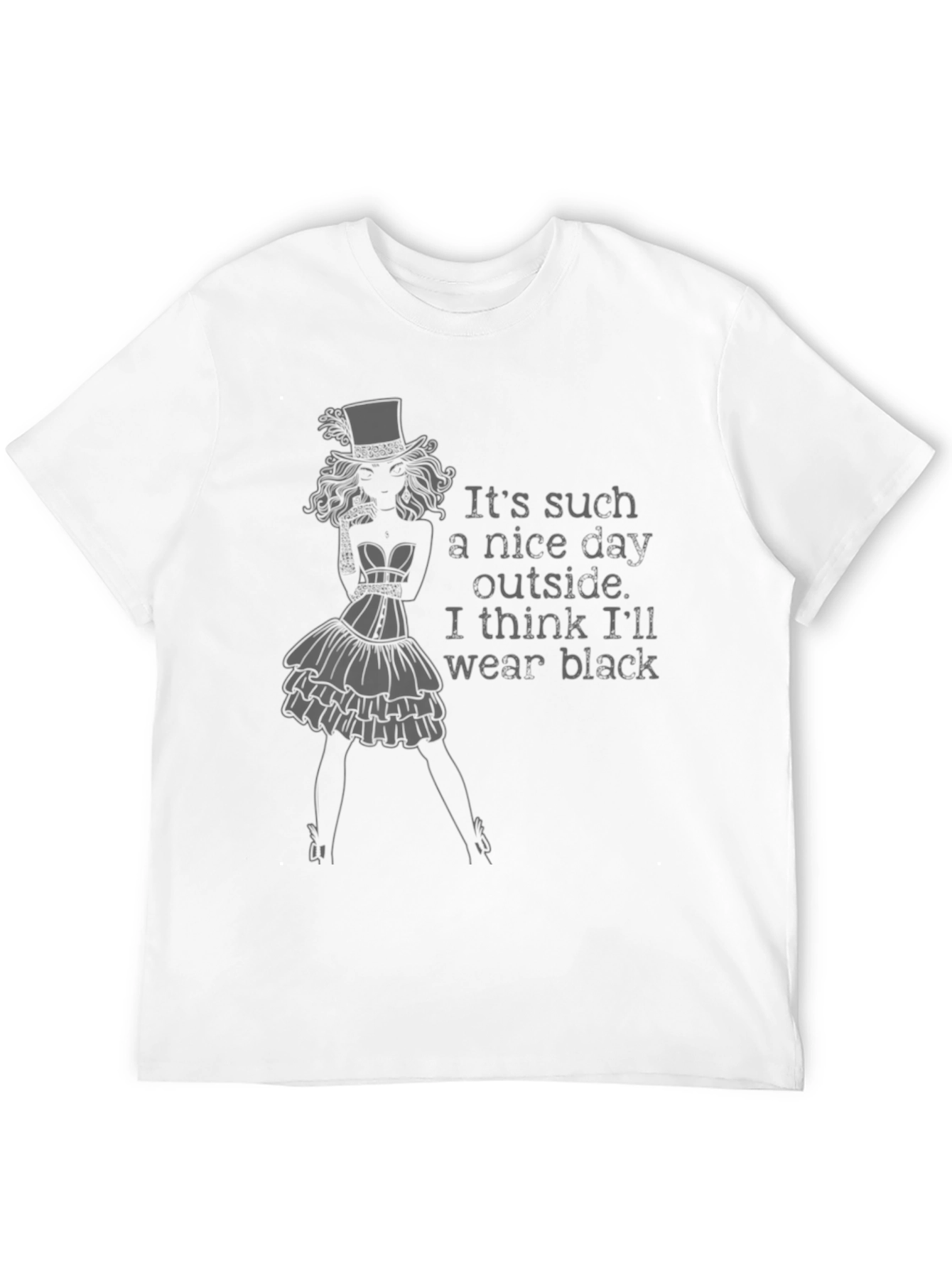 Black T-Shirt - Steampunk Girl Graphic Tee