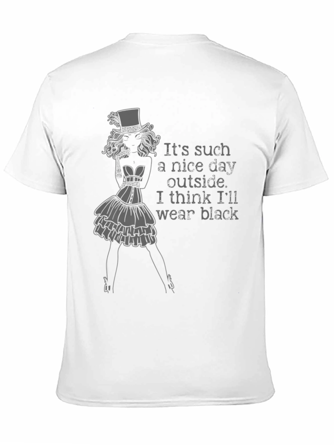 Black T-Shirt - Steampunk Girl Graphic Tee