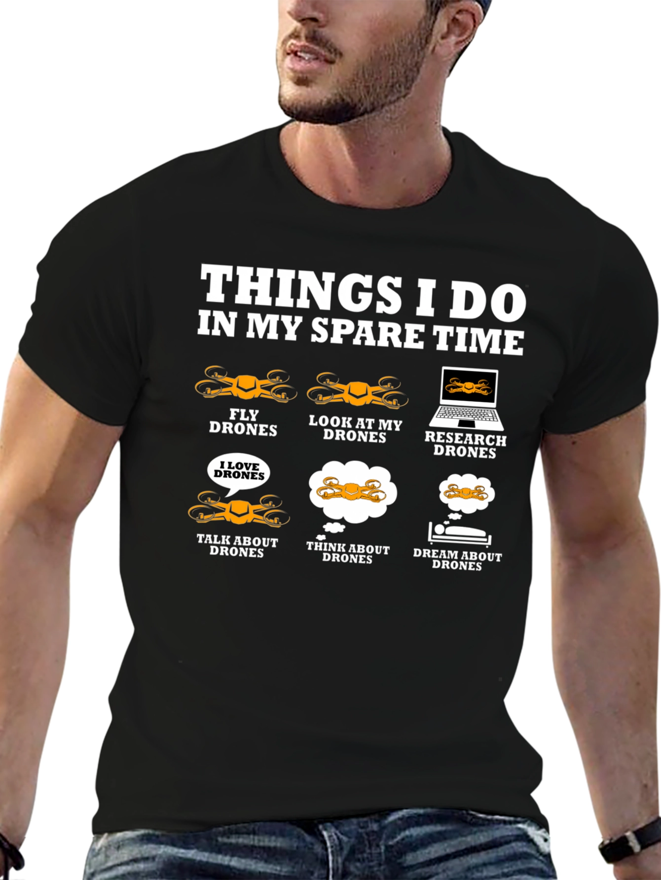 Drone Enthusiast T-Shirt: Spare Time Drone Activities