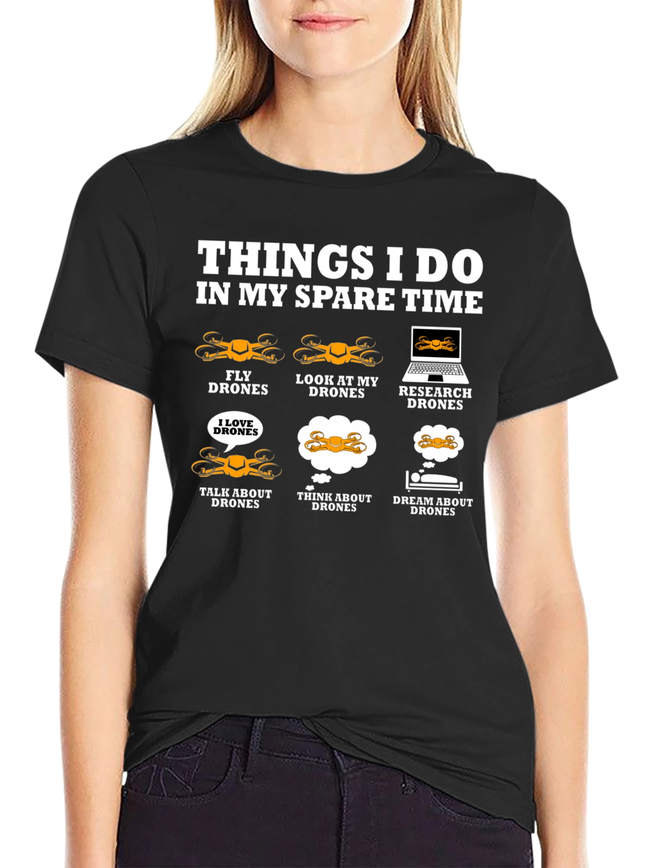 Drone Enthusiast T-Shirt: Spare Time Drone Activities