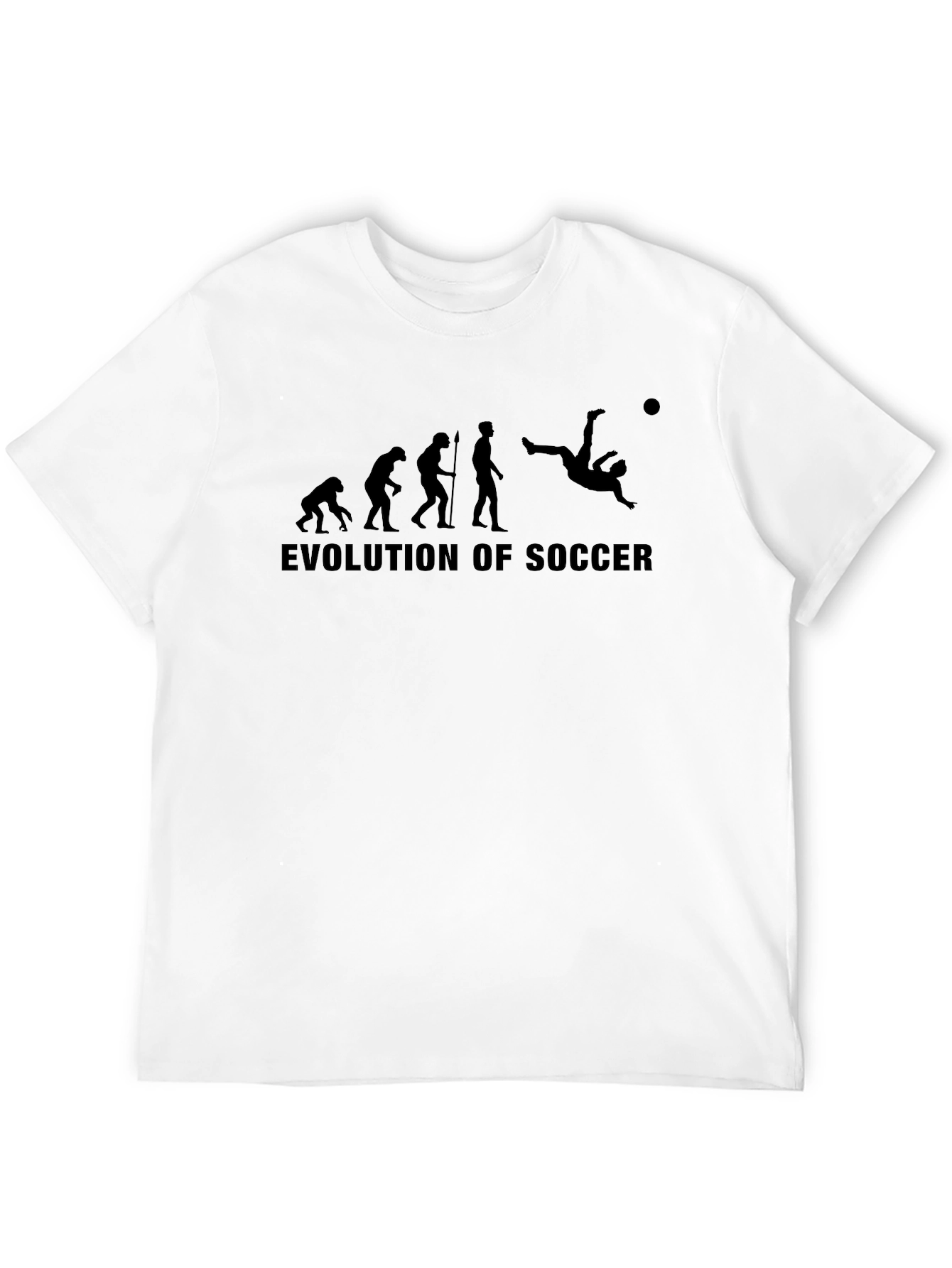 Evolution of Soccer Black T-Shirt