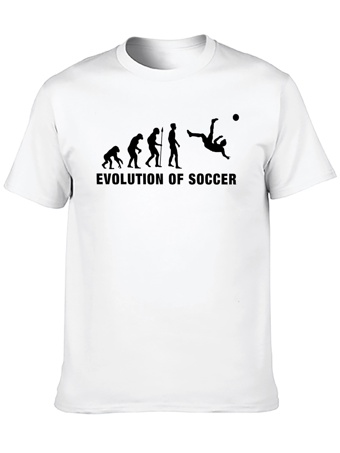 Evolution of Soccer Black T-Shirt