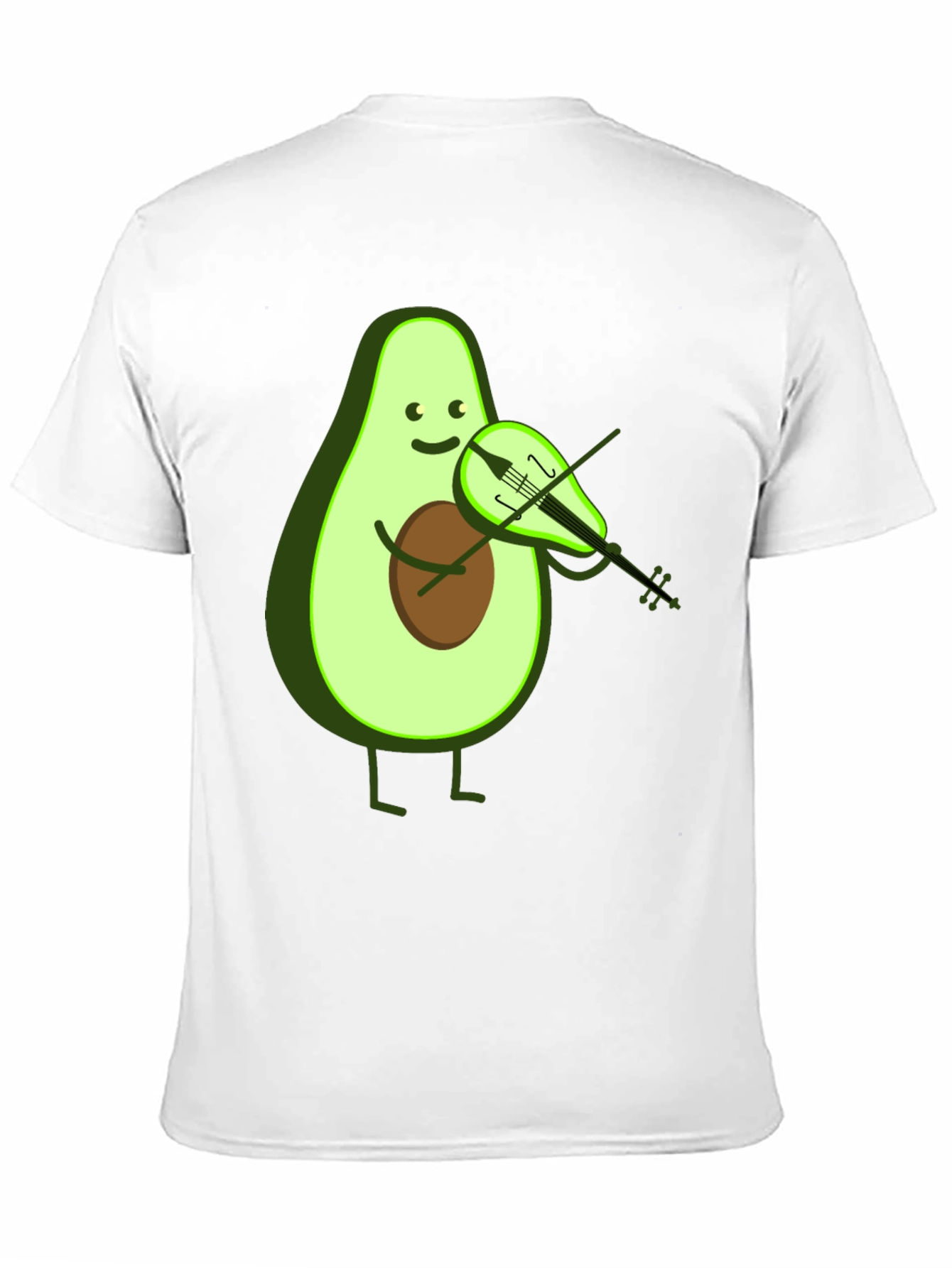 Funny Avocado Playing Violin T-Shirt