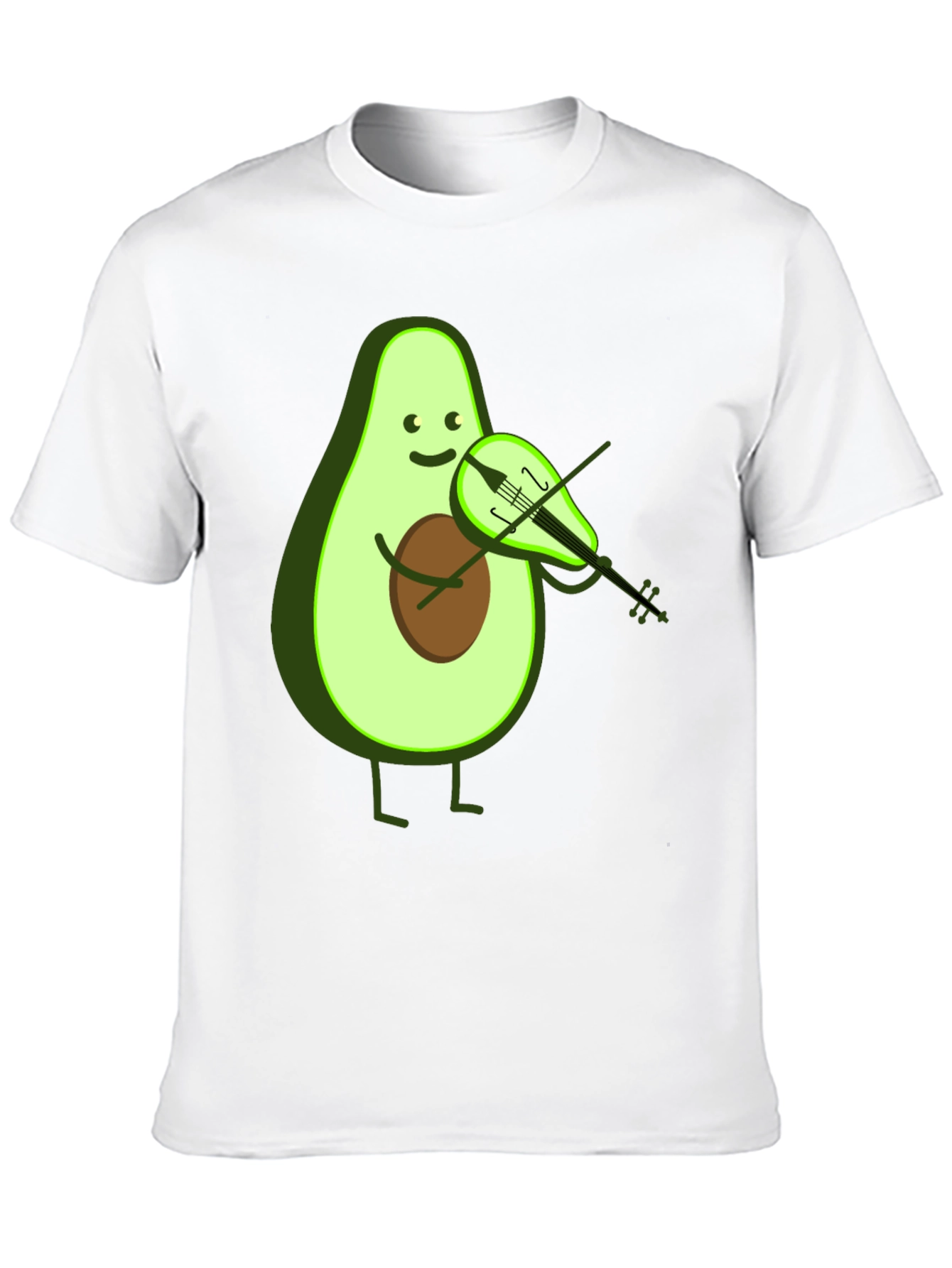 Funny Avocado Playing Violin T-Shirt