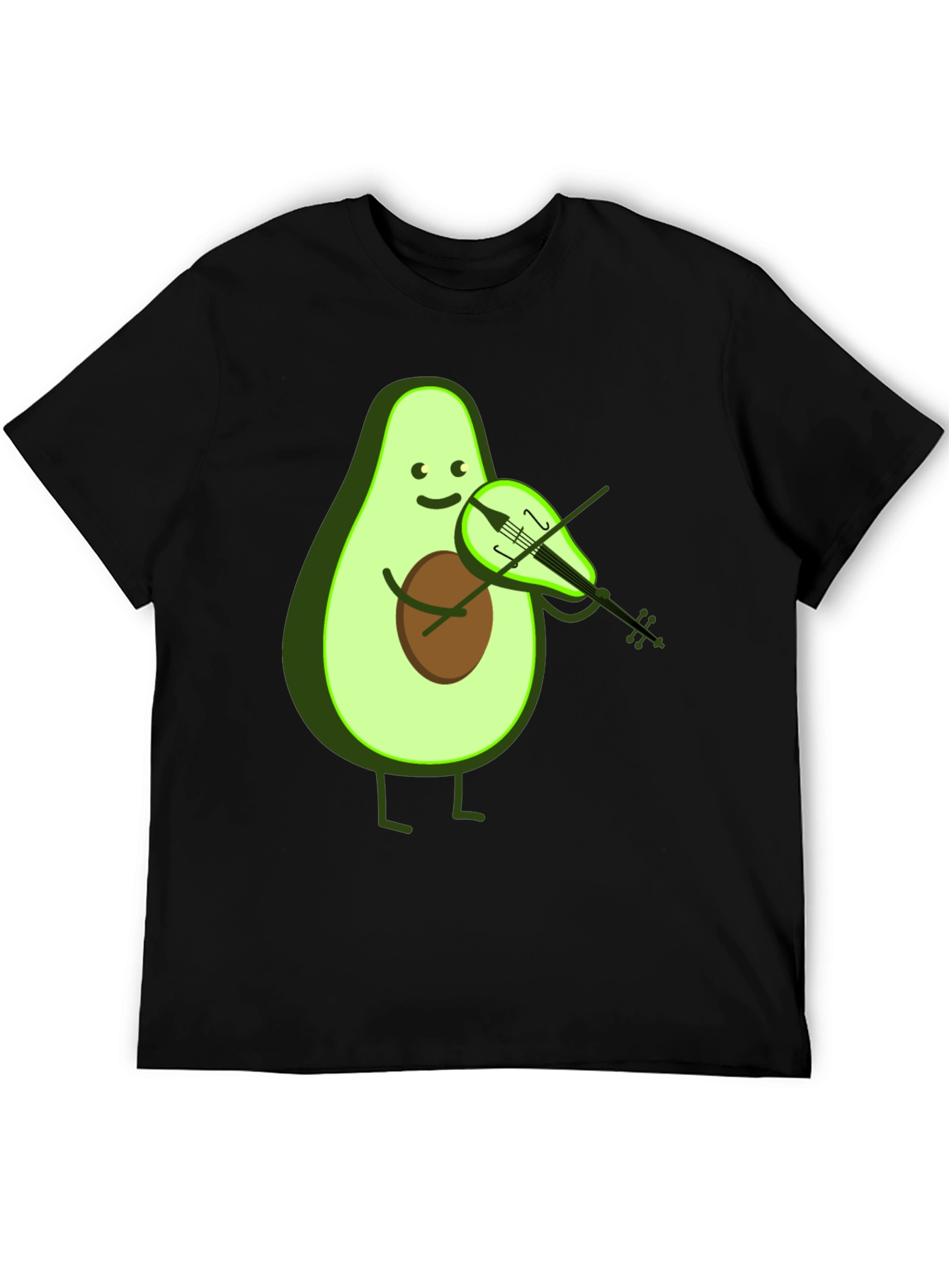 Funny Avocado Playing Violin T-Shirt