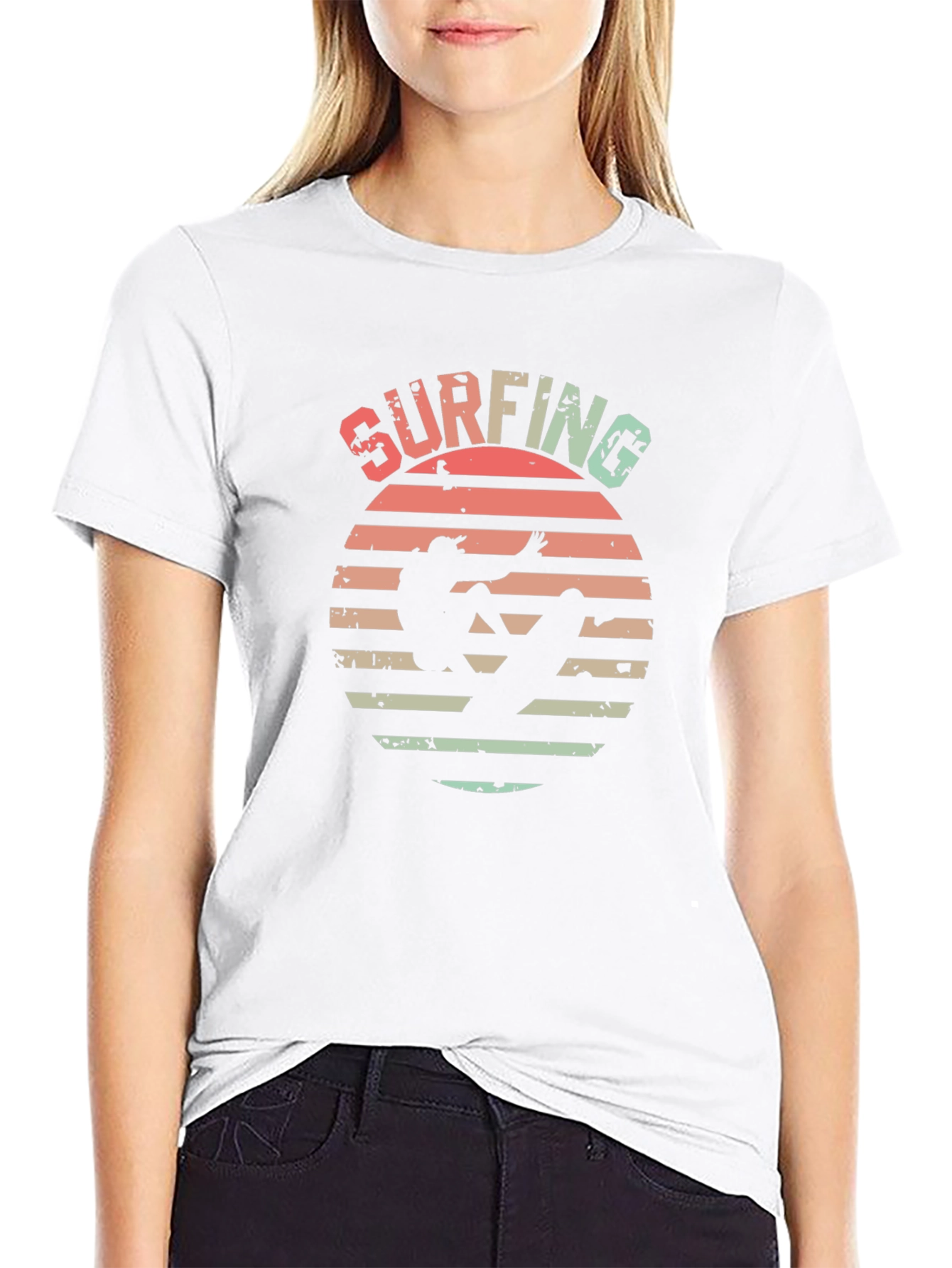 Retro Surfing Graphic Tee